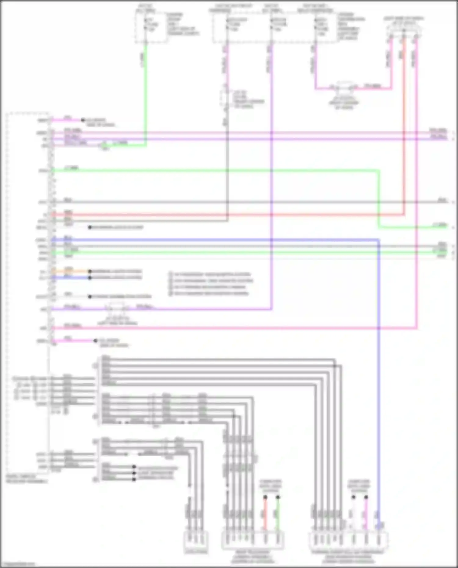 Wiring diagram tv fuse for Lexus NX AZ20 (2021-2024) (1 of 3)