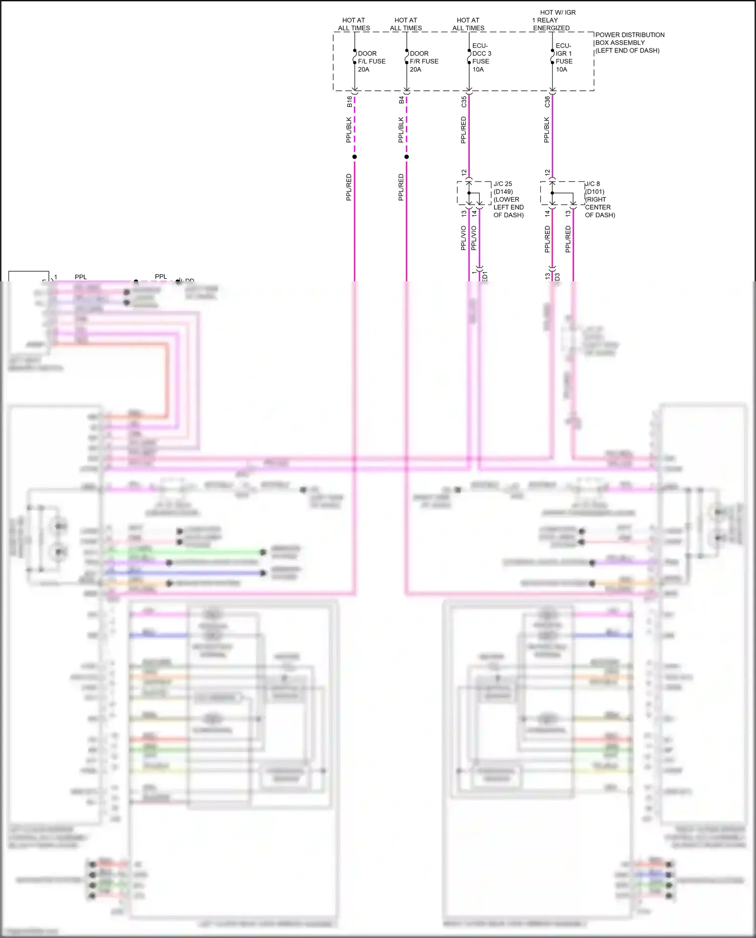 Wiring diagram vertical sensor for Lexus NX AZ20 (2021-2024) (1 of 1)