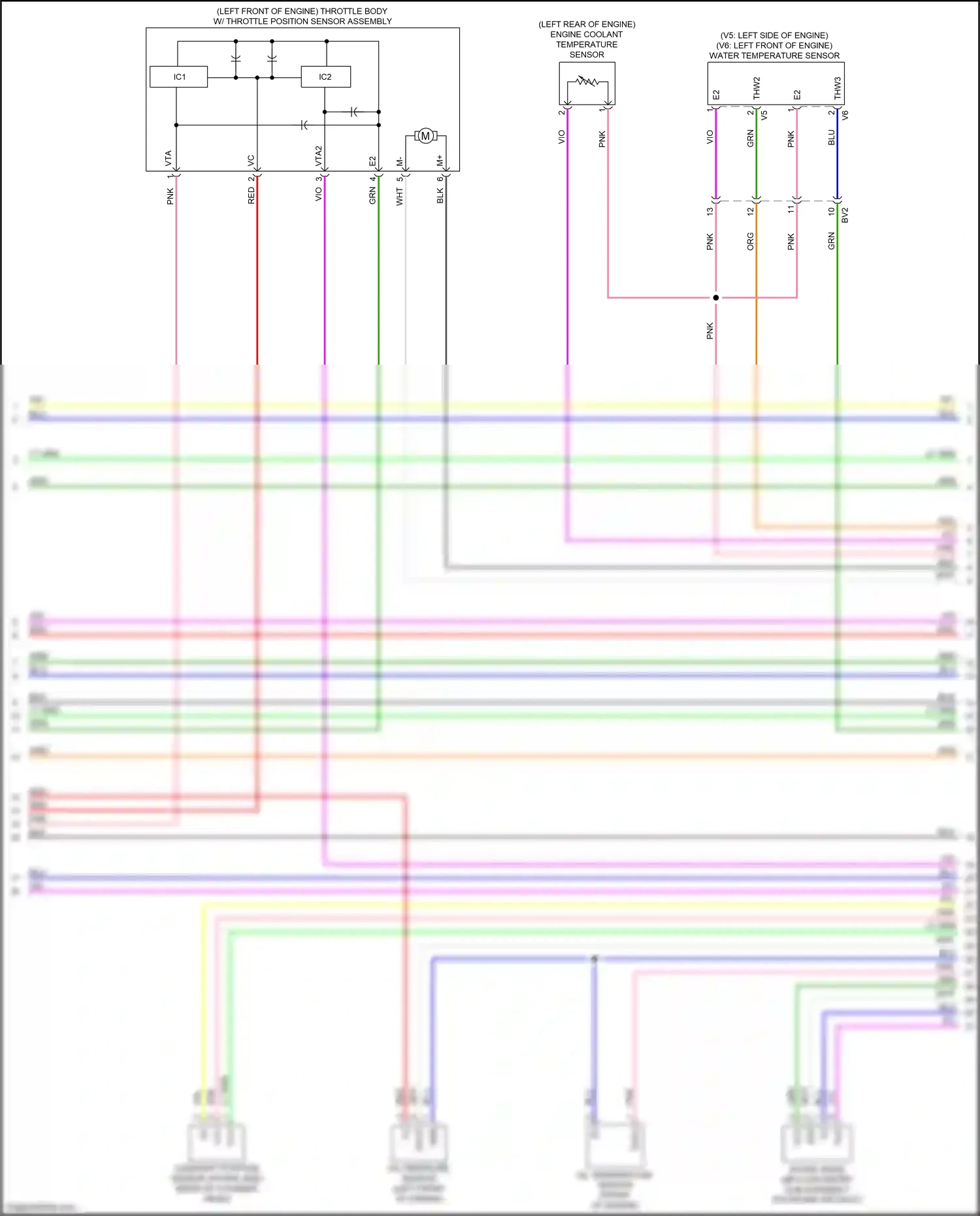 Wiring diagram water temperature sensor for Lexus NX AZ20 (2021-2024) (2 of 2)