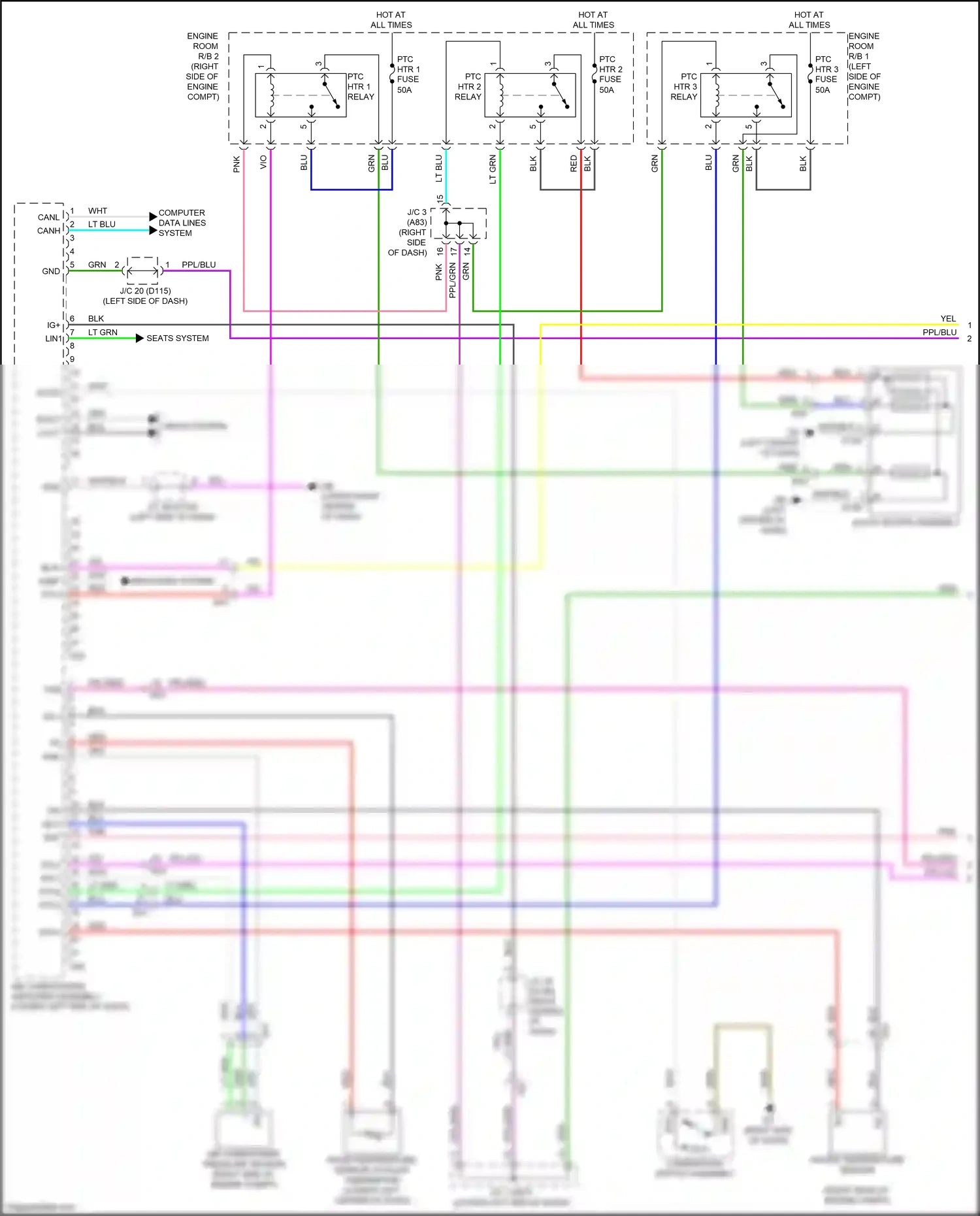 Wiring diagram water temperature sensor for Lexus NX AZ20 (2021-2024) (1 of 2)