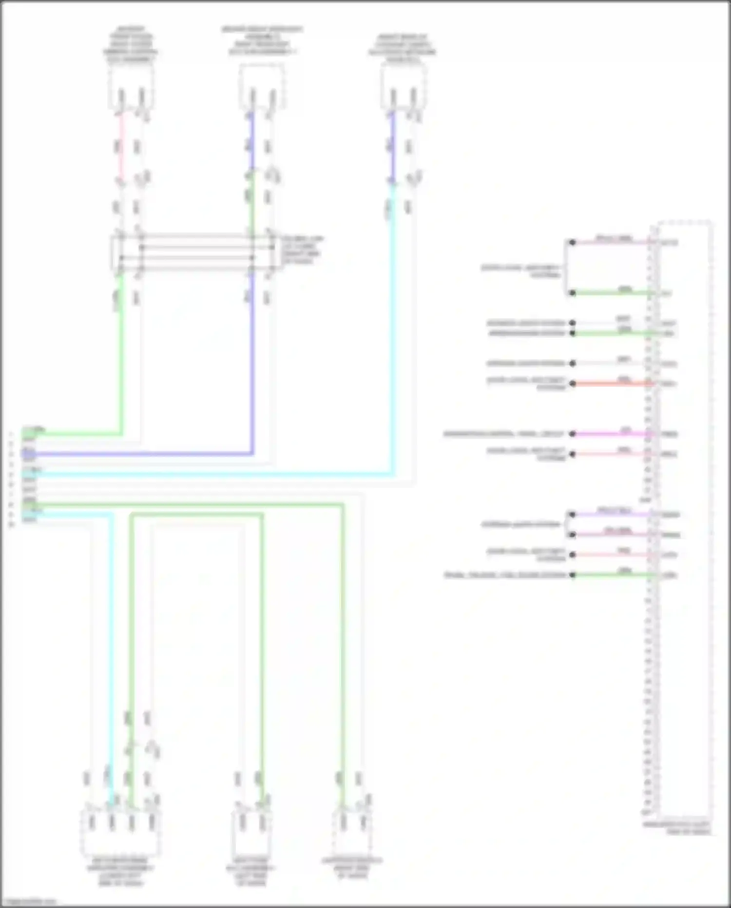 Wiring diagram wiper/washer system for Lexus NX AZ20 (2021-2024) (2 of 4)
