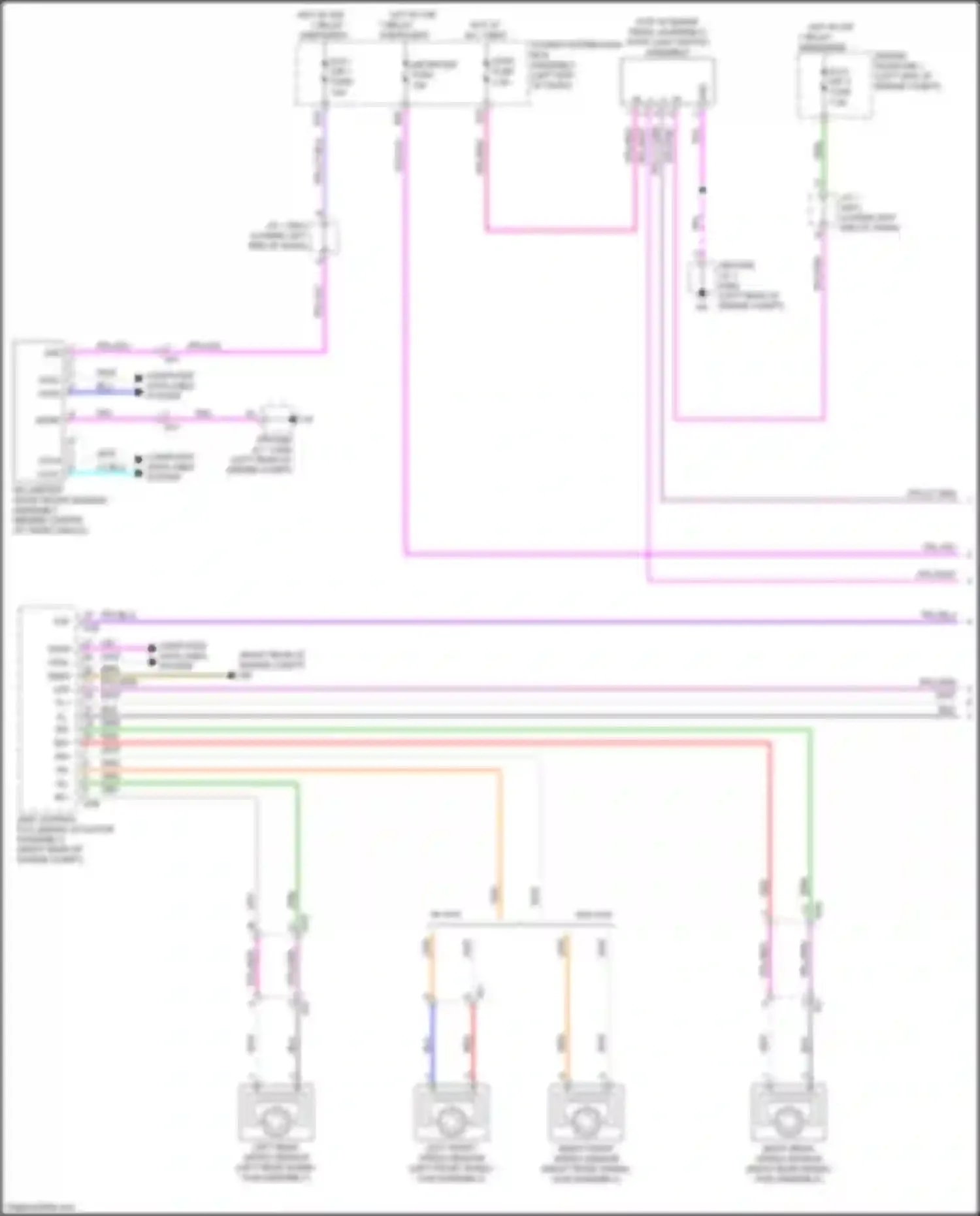 Wiring diagram w/o avs for Lexus NX AZ20 (2021-2024) (3 of 4)