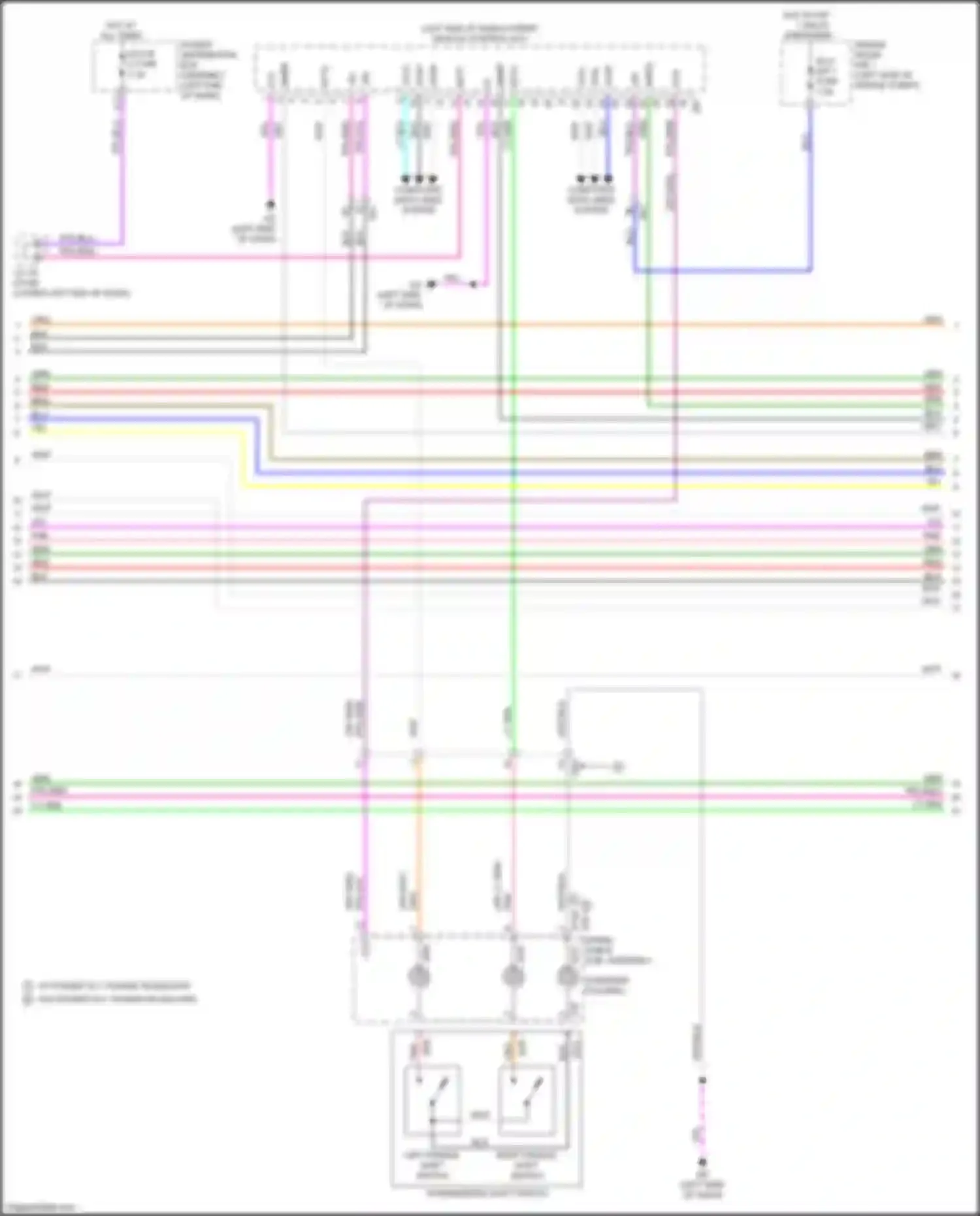 Wiring diagram w/o power tilt, power telescopic for Lexus NX AZ20 (2021-2024) (5 of 5)