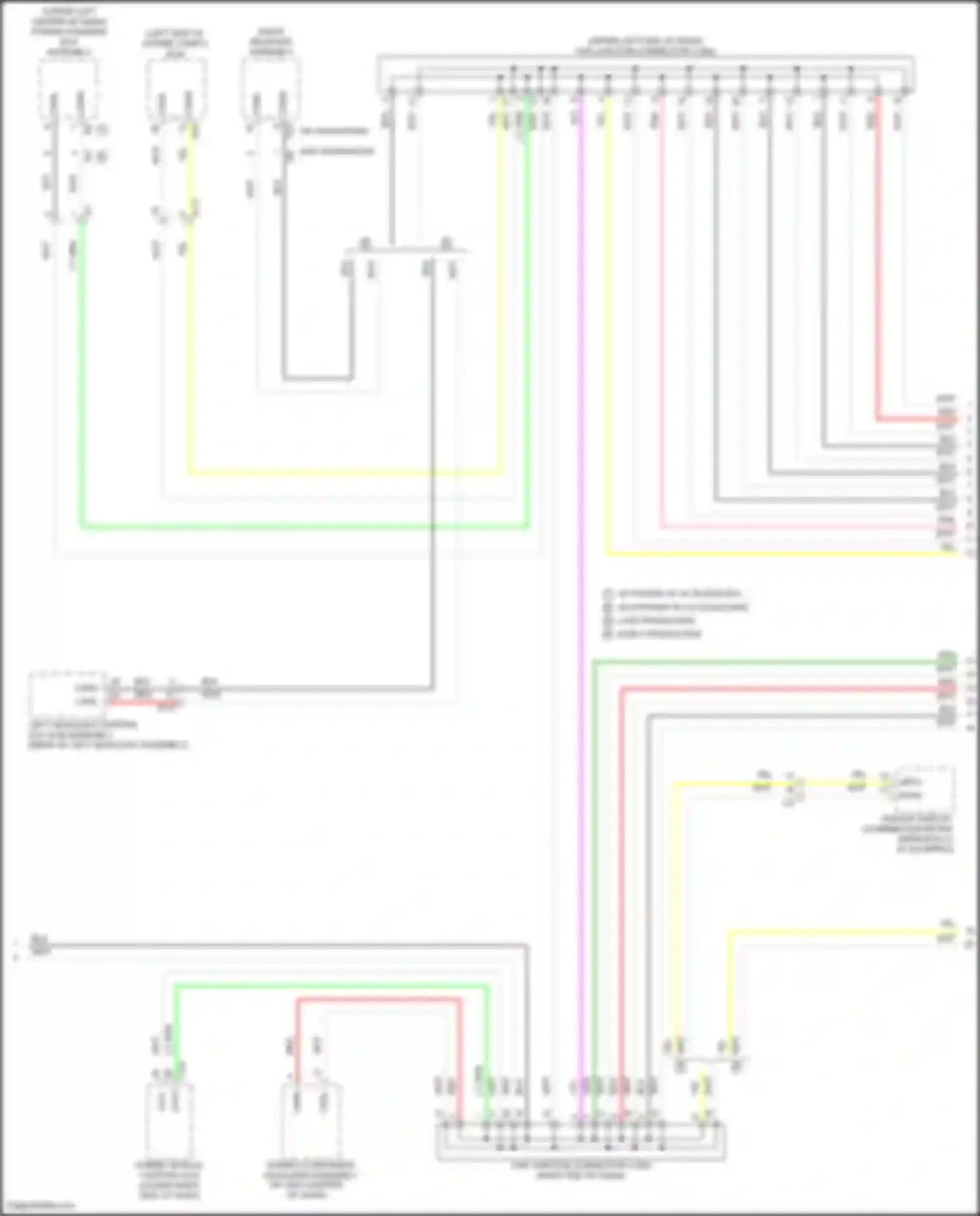 NX Lexus Z10 facelift (2017-2021): Body ecu circuit (3 of 4)