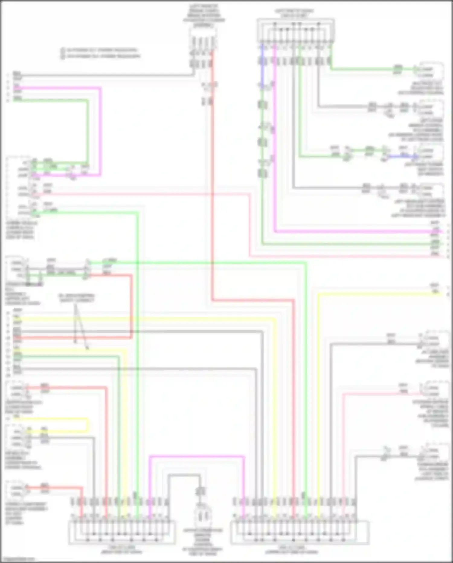 NX Lexus Z10 facelift (2017-2021): Computer data lines circuit, early production (2 of 3)