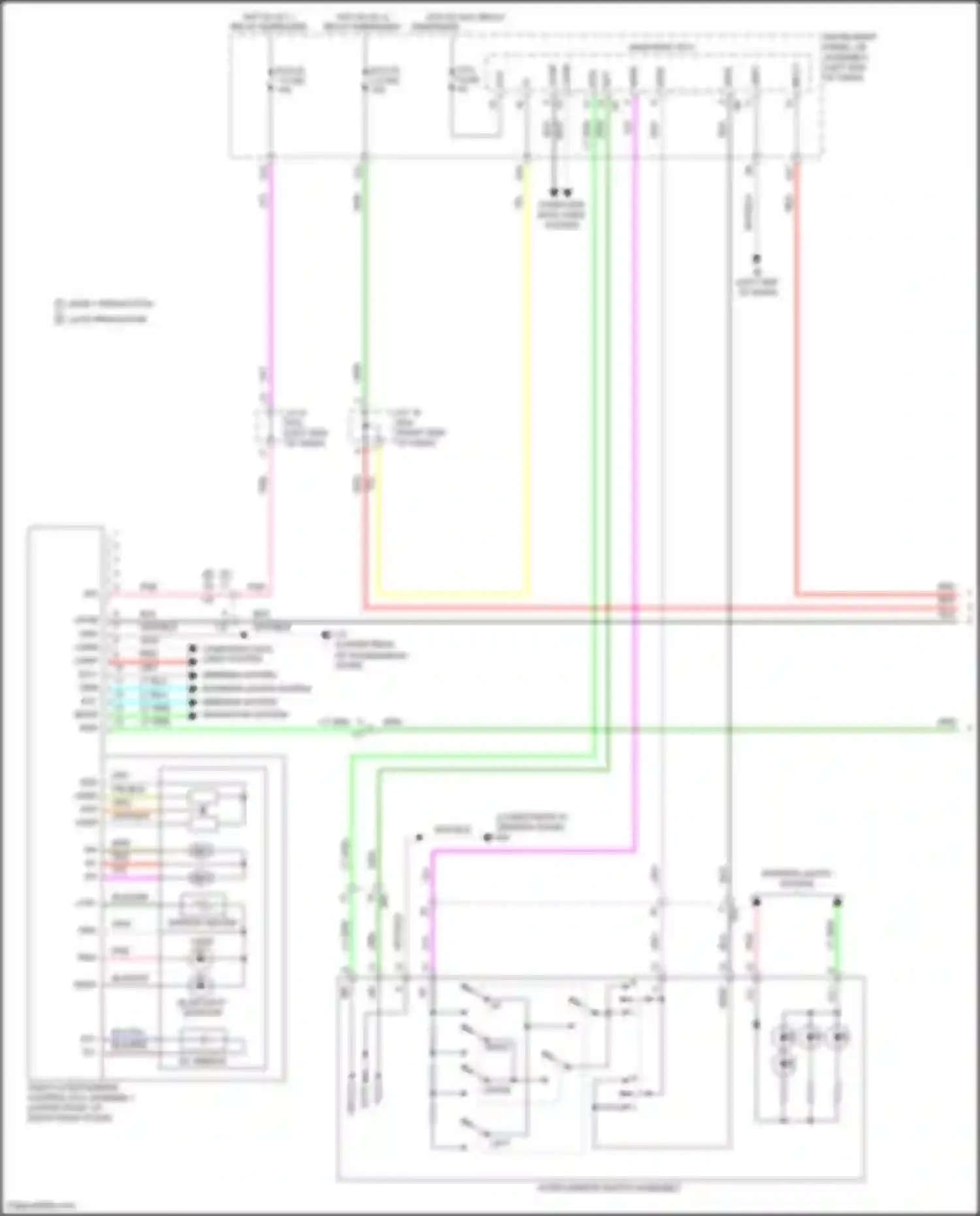 NX Lexus Z10 facelift (2017-2021): Memory mirrors circuit (1 of 2)