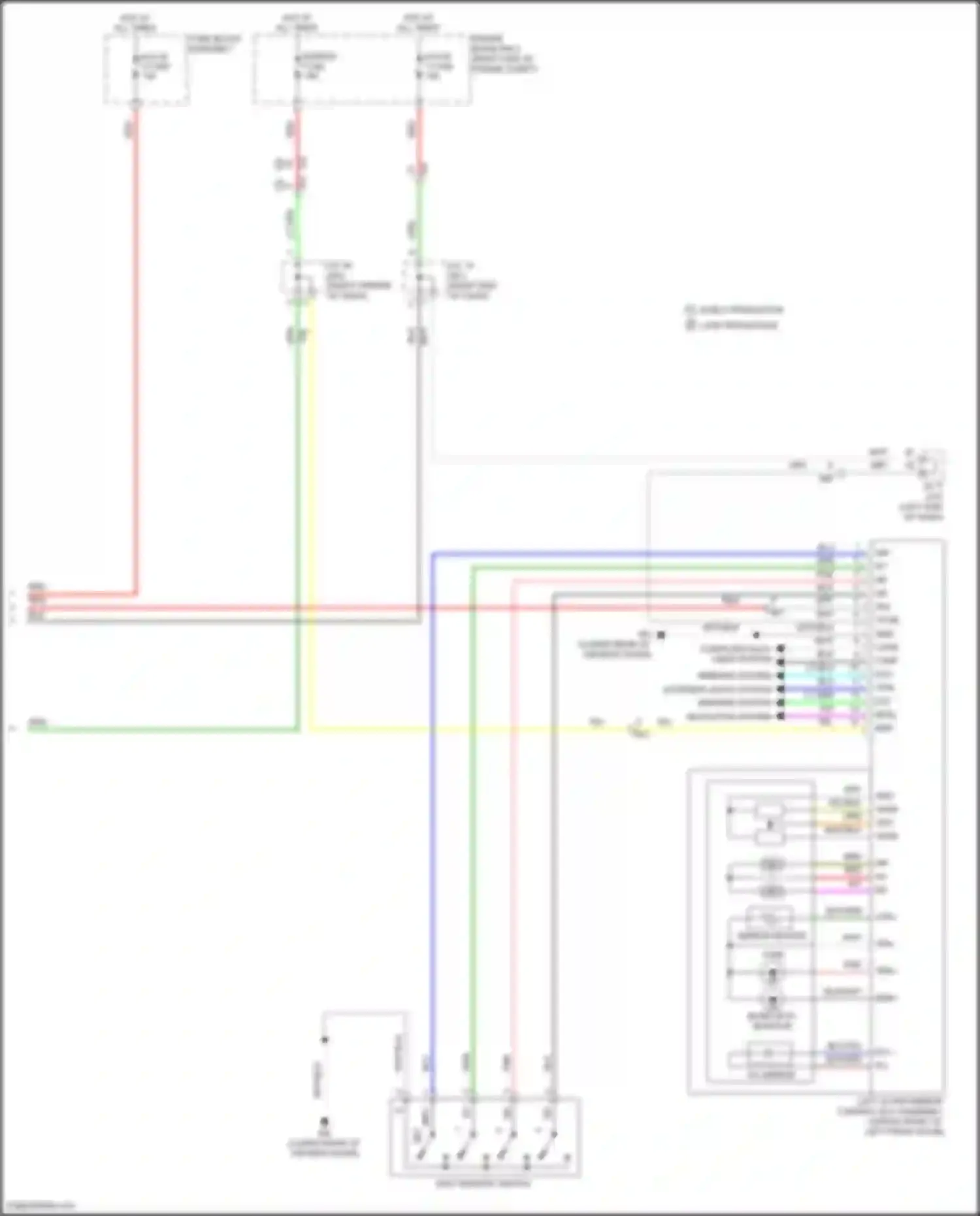 NX Lexus Z10 facelift (2017-2021): Memory mirrors circuit (2 of 2)