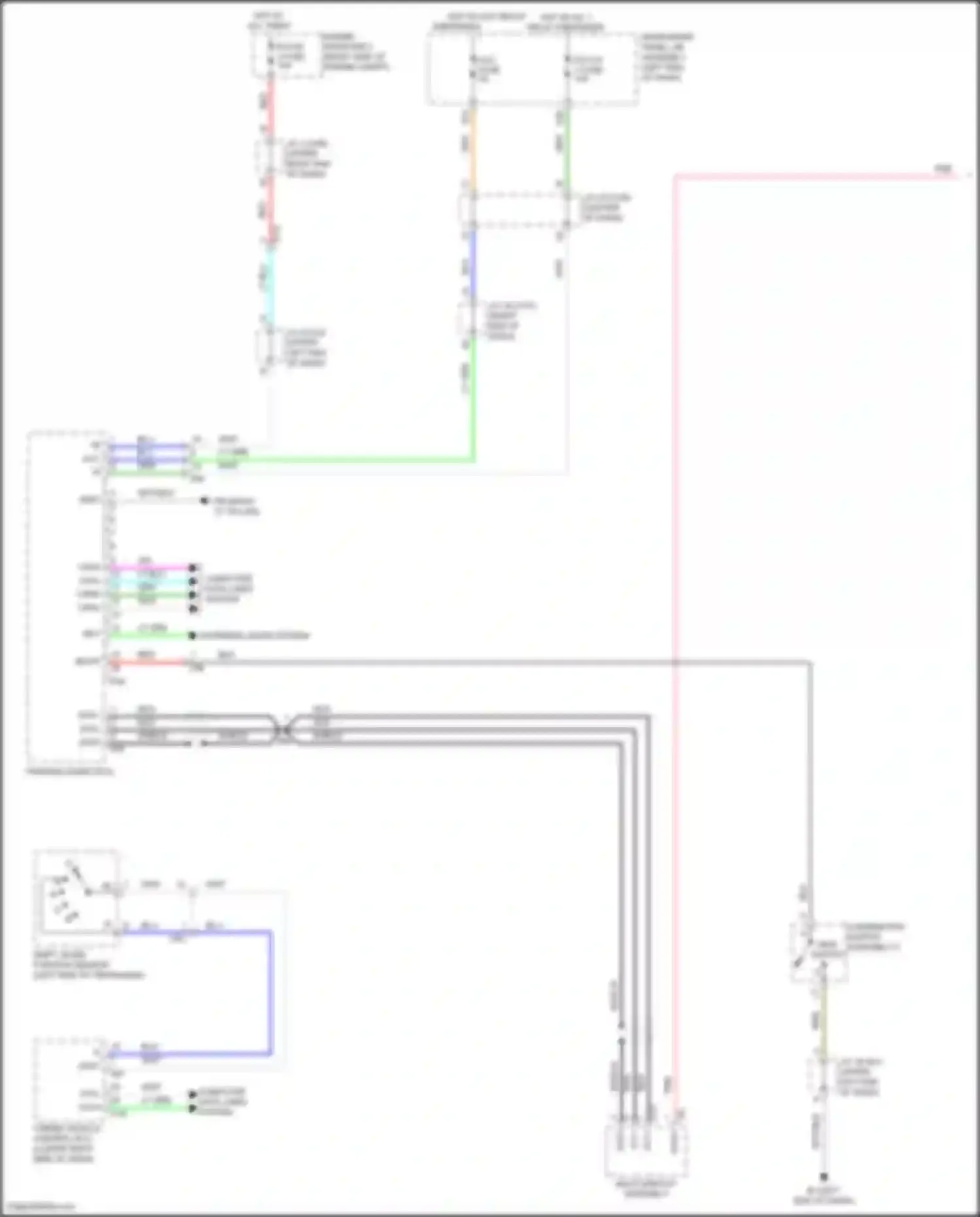NX Lexus Z10 facelift (2017-2021): Parking assistant circuit (1 of 2)