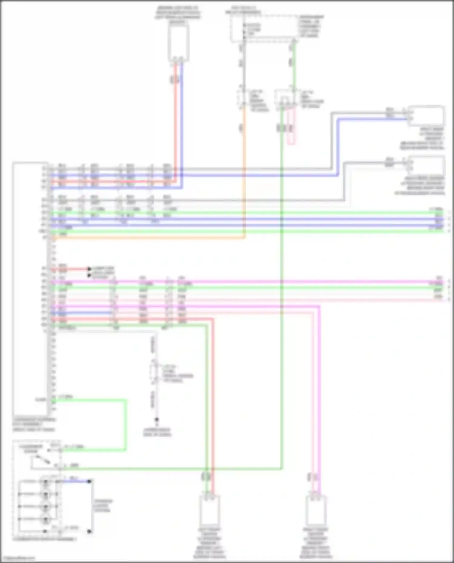 NX Lexus Z10 facelift (2017-2021): Rear sonar circuit, early production (1 of 2)