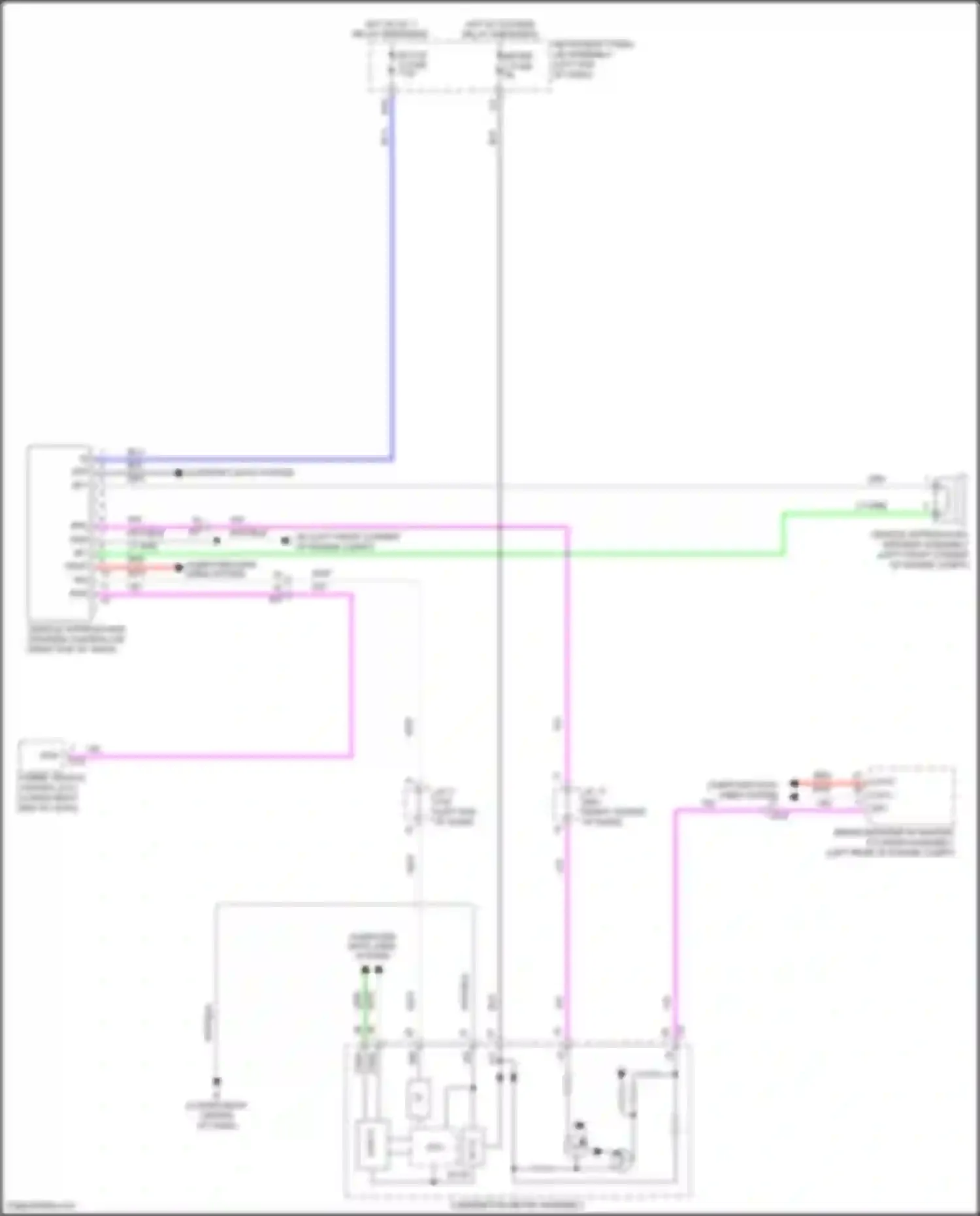 NX Lexus Z10 facelift (2017-2021): Vehicle proximity notification circuit