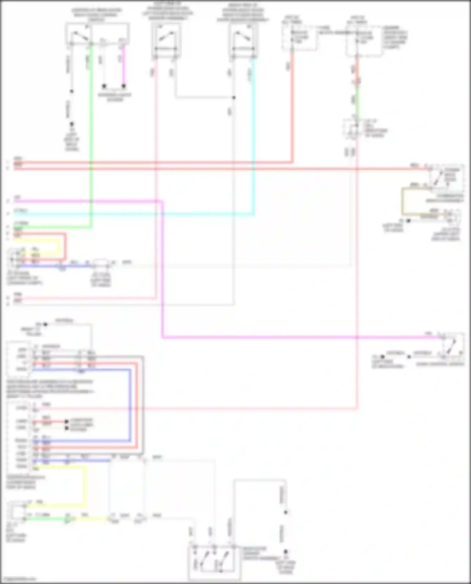 NX Lexus Z10 facelift (2017-2021): Back door opener circuit, w/ power back door (2 of 2)