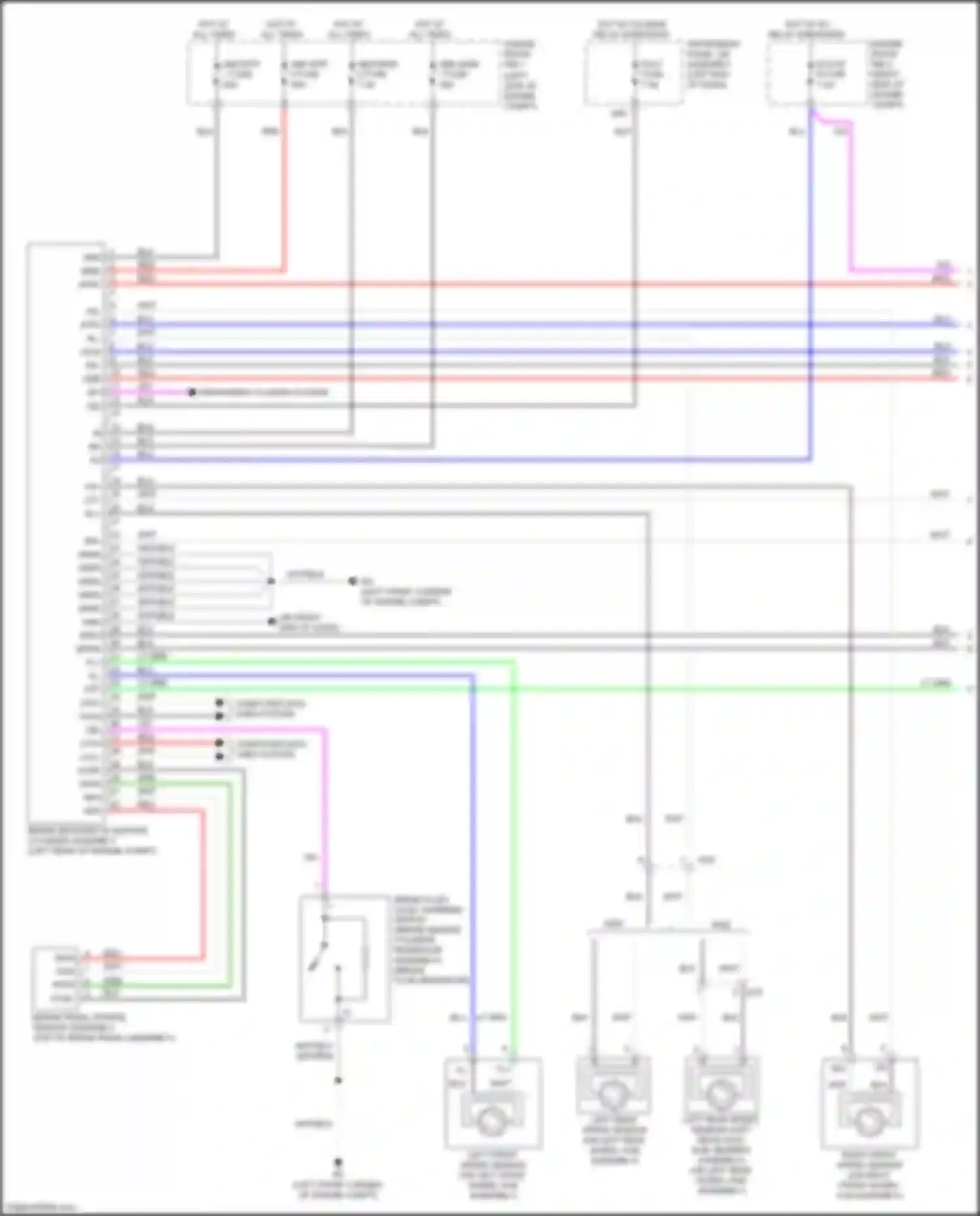 Wiring diagram abs main 2 fuse for Lexus NX Z10 facelift (2017-2021) (1 of 2)