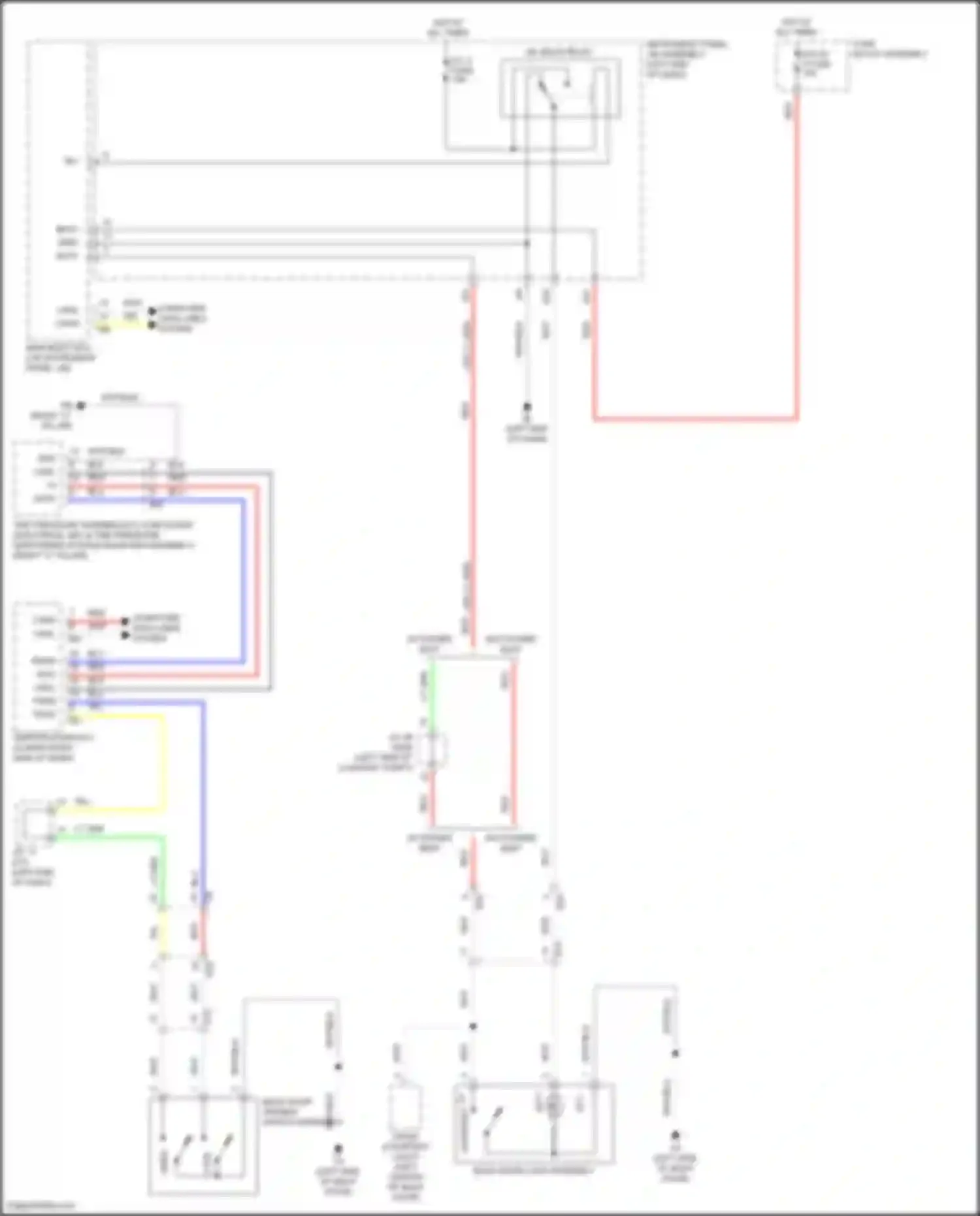 Wiring diagram back door opener switch assembly for Lexus NX Z10 facelift (2017-2021) (1 of 6)