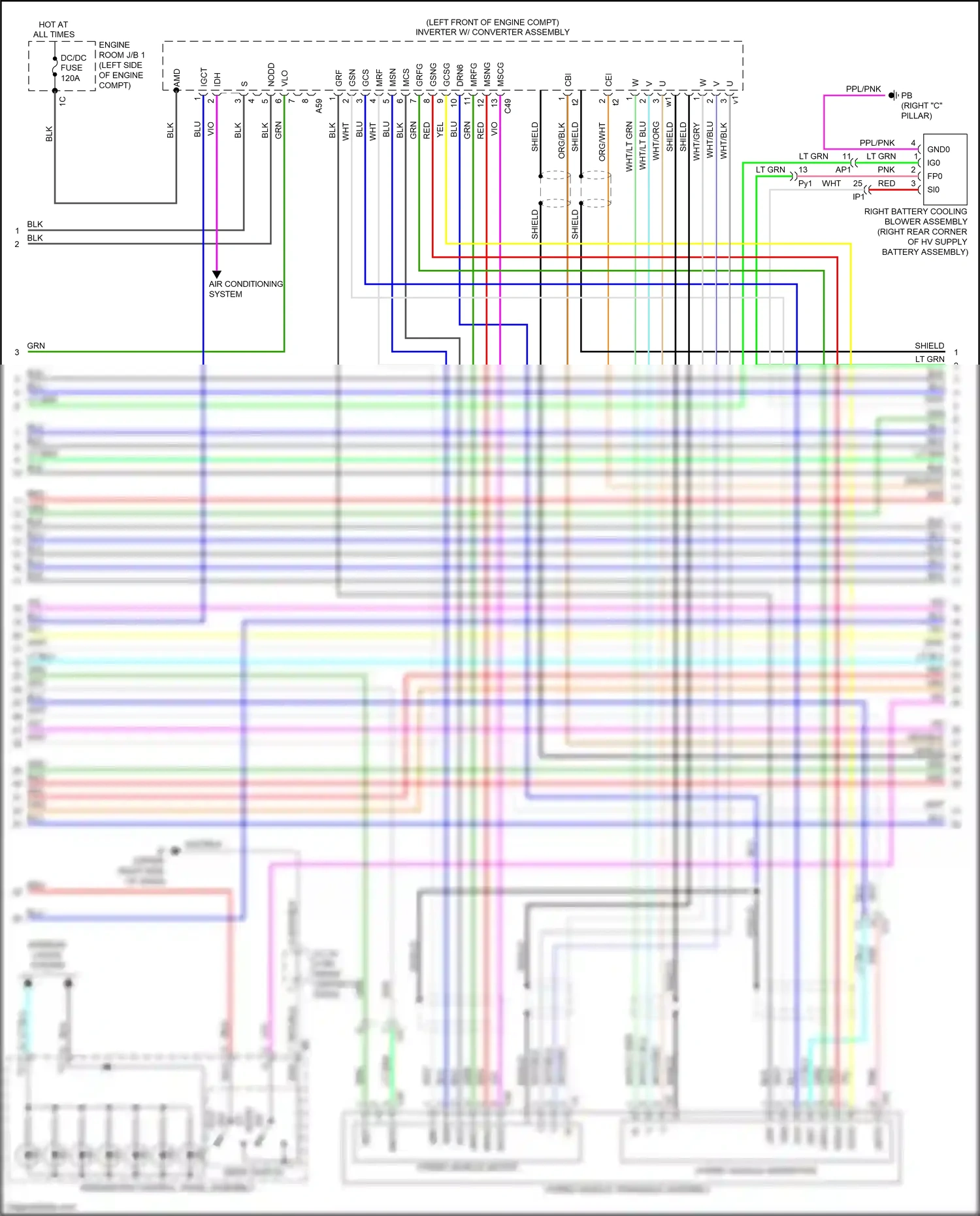 Lexus NX Z10 facelift (2017-2021) blk wiring diagram  (225 of 231)
