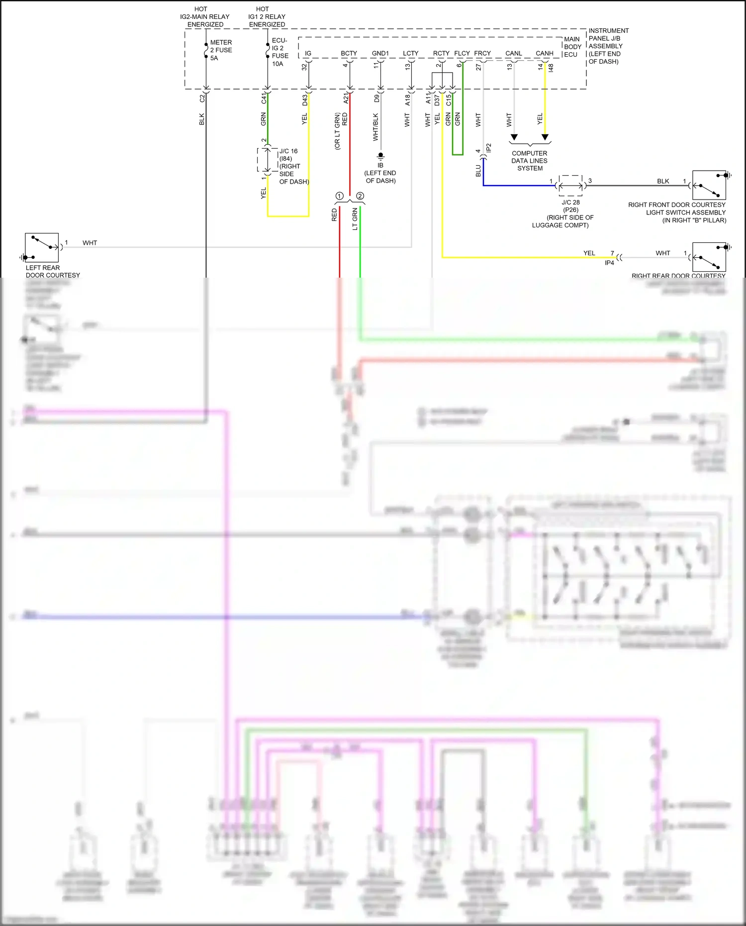 Lexus NX Z10 facelift (2017-2021) blk wiring diagram  (90 of 231)