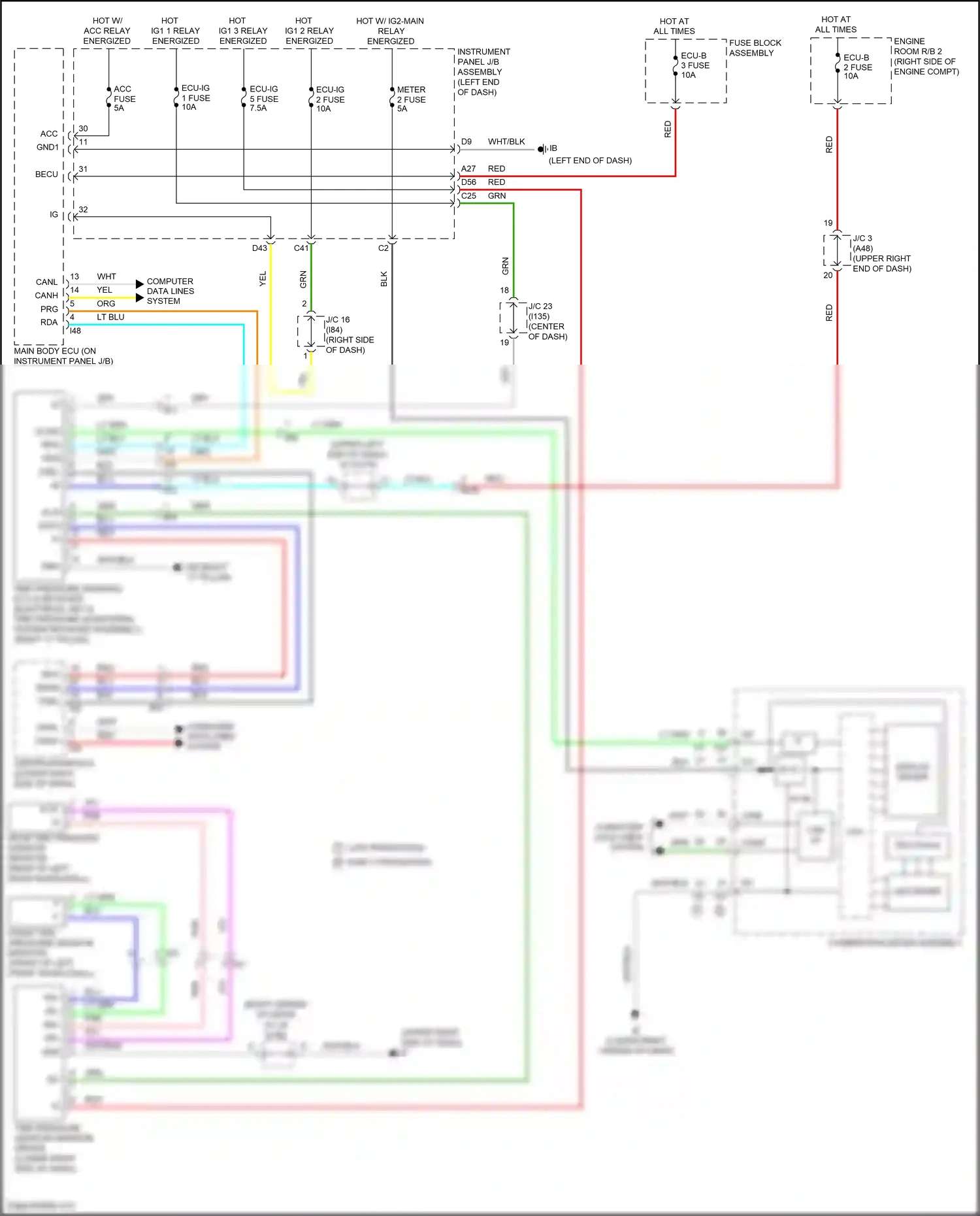 Lexus NX Z10 facelift (2017-2021) blk wiring diagram  (10 of 231)