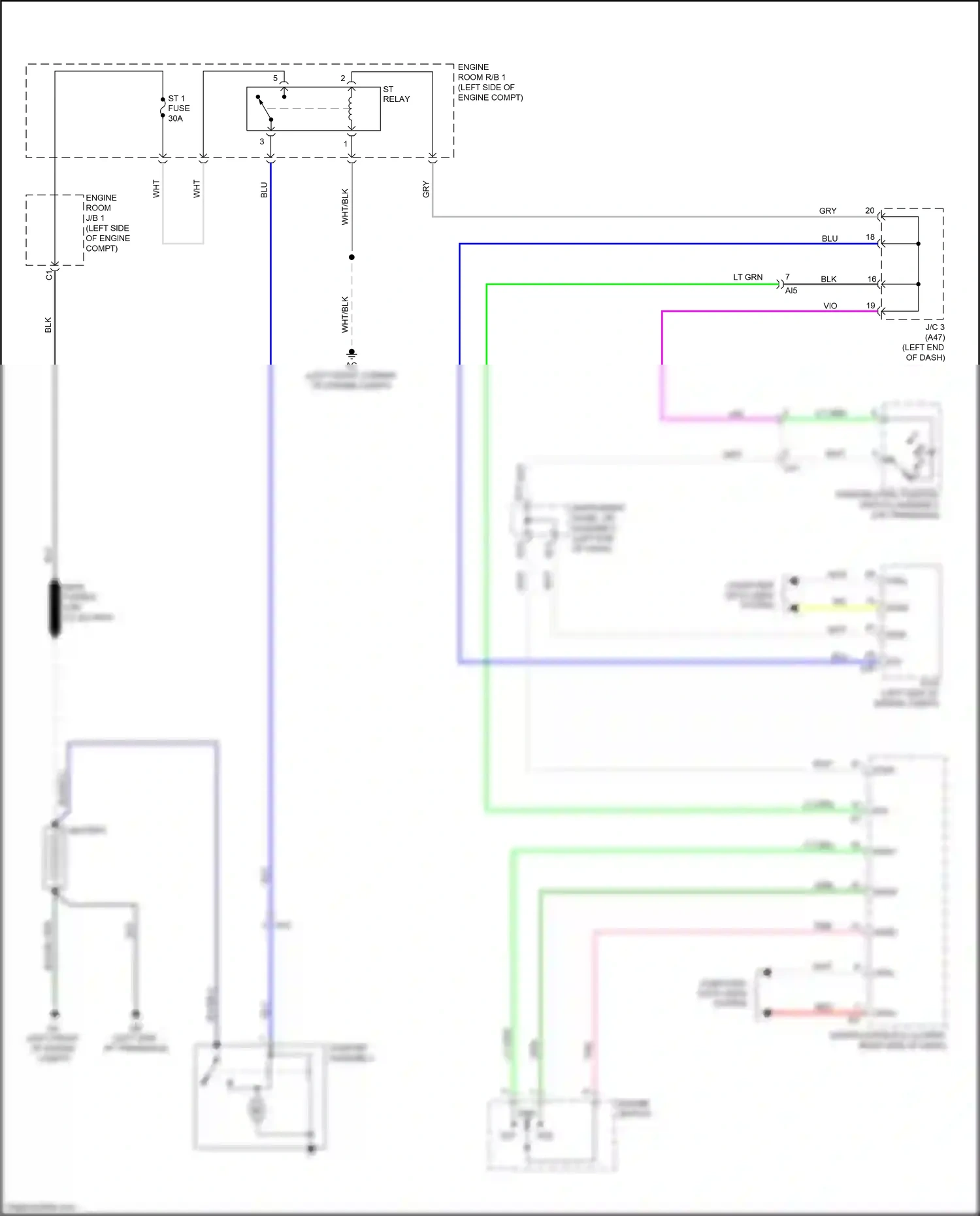 Lexus NX Z10 facelift (2017-2021) blk/dk grn wiring diagram  (2 of 2)