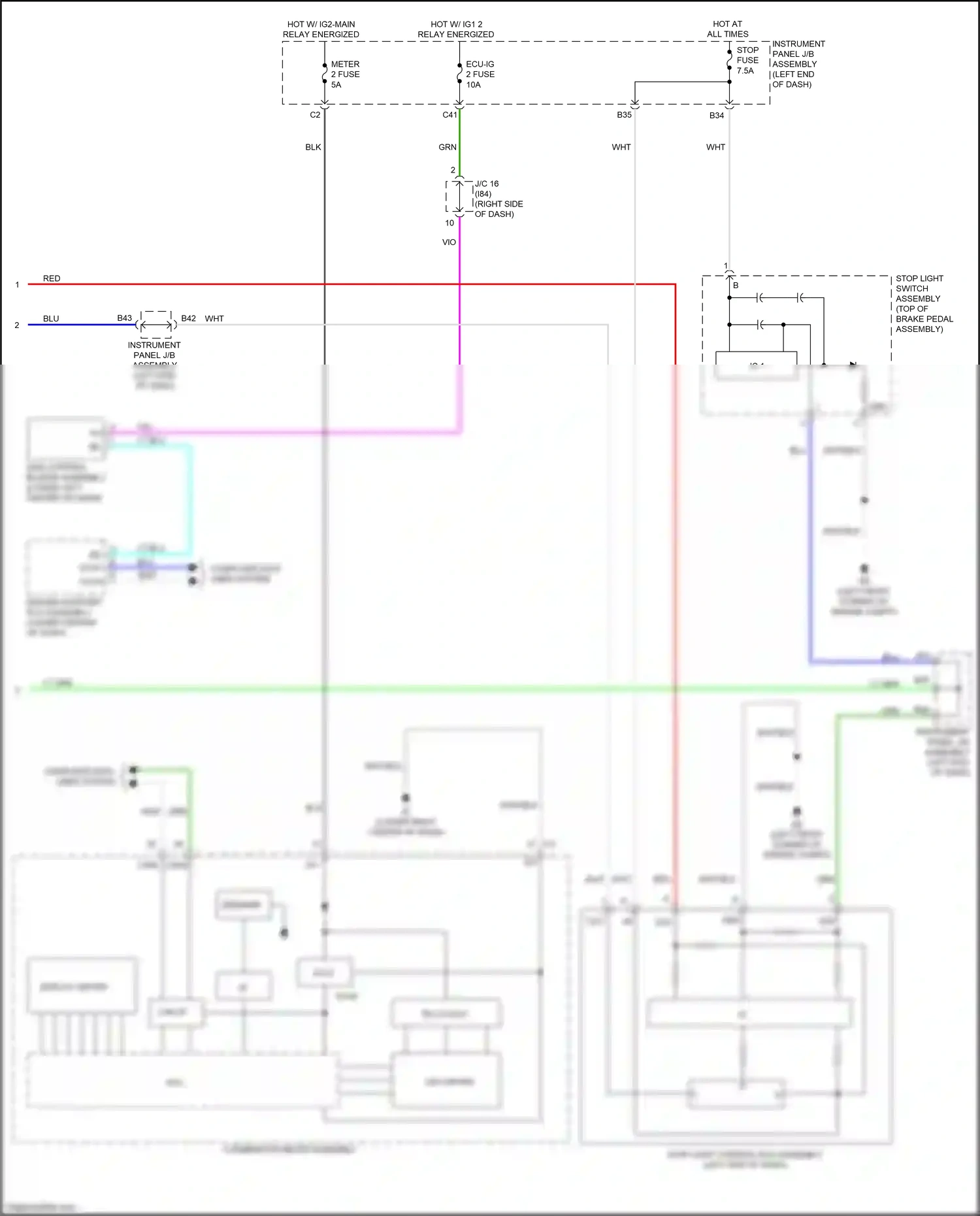 Lexus NX Z10 facelift (2017-2021) blu wiring diagram  (163 of 210)