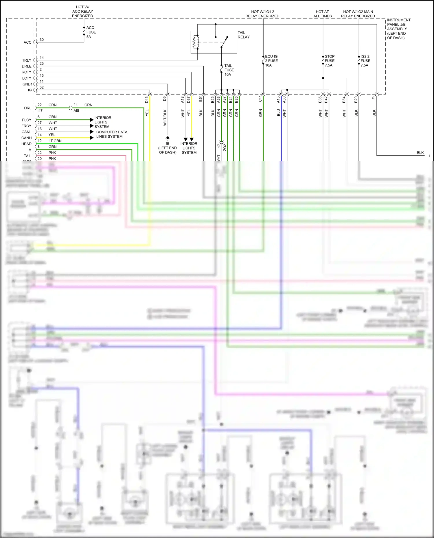 Lexus NX Z10 facelift (2017-2021) blu wiring diagram  (156 of 210)