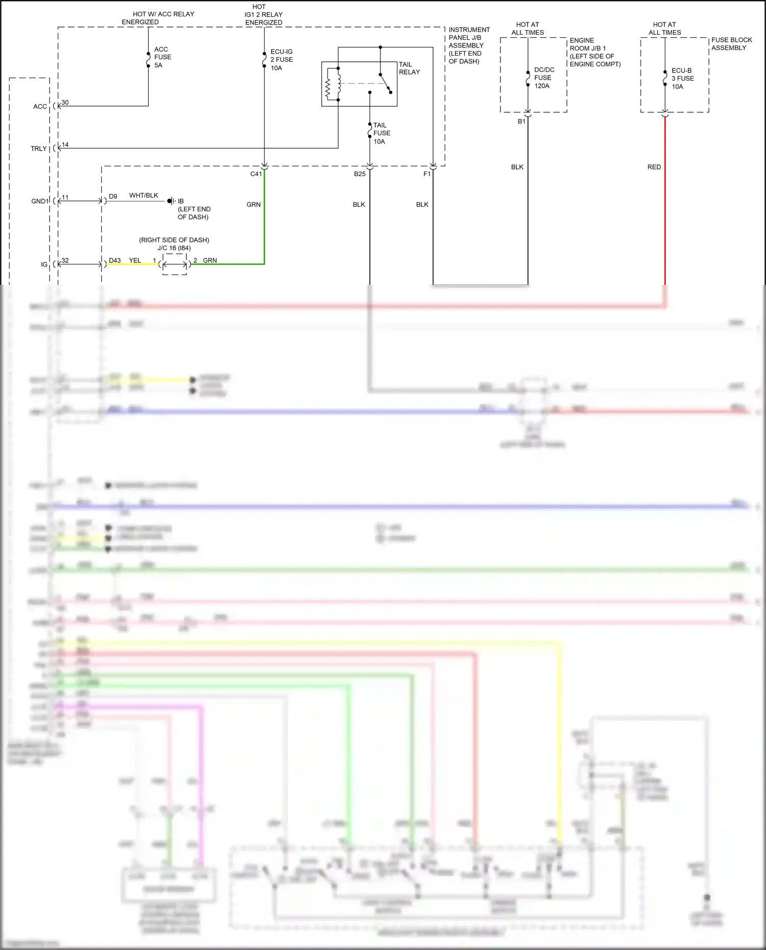 Lexus NX Z10 facelift (2017-2021) blu wiring diagram  (191 of 210)