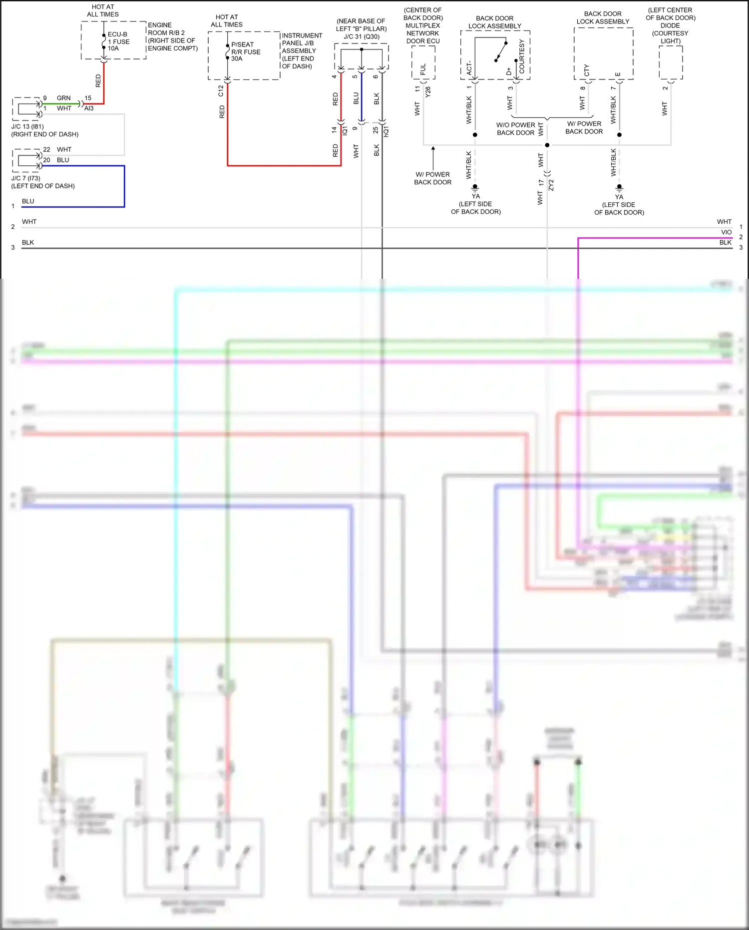 Lexus NX Z10 facelift (2017-2021) blu wiring diagram  (70 of 210)