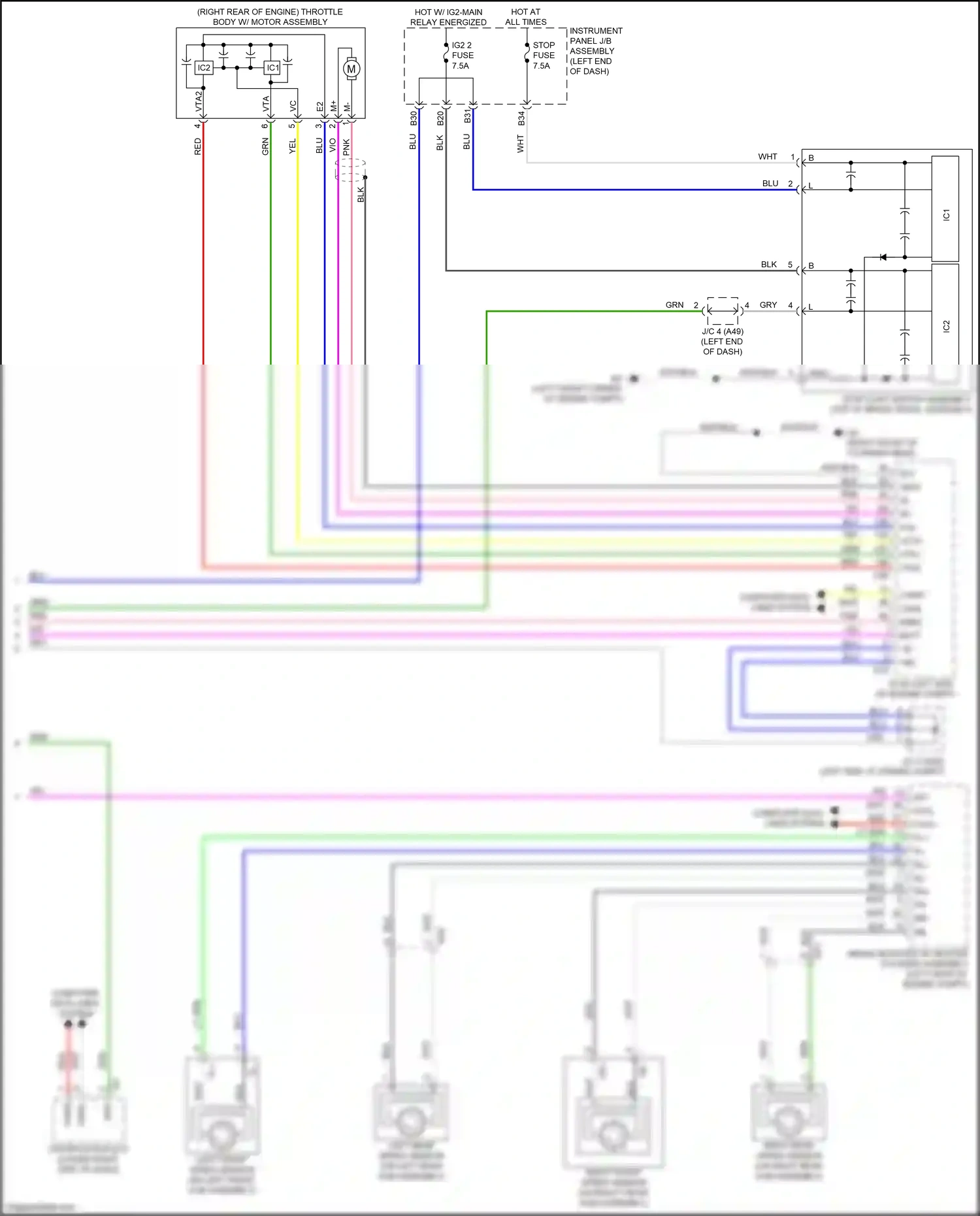 Lexus NX Z10 facelift (2017-2021) blu wiring diagram  (65 of 210)