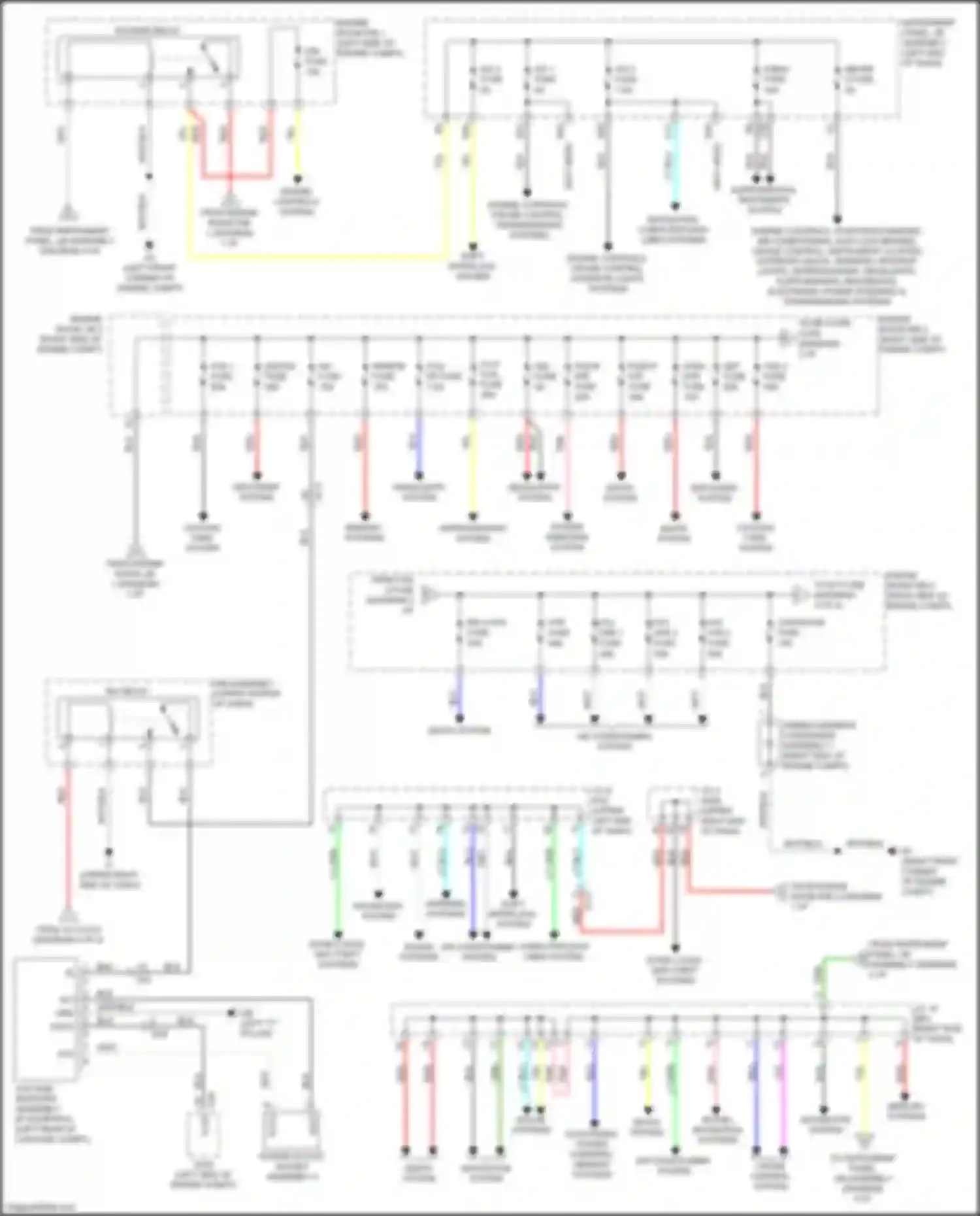 Wiring diagram capacitor fuse for Lexus NX Z10 facelift (2017-2021) (1 of 2)