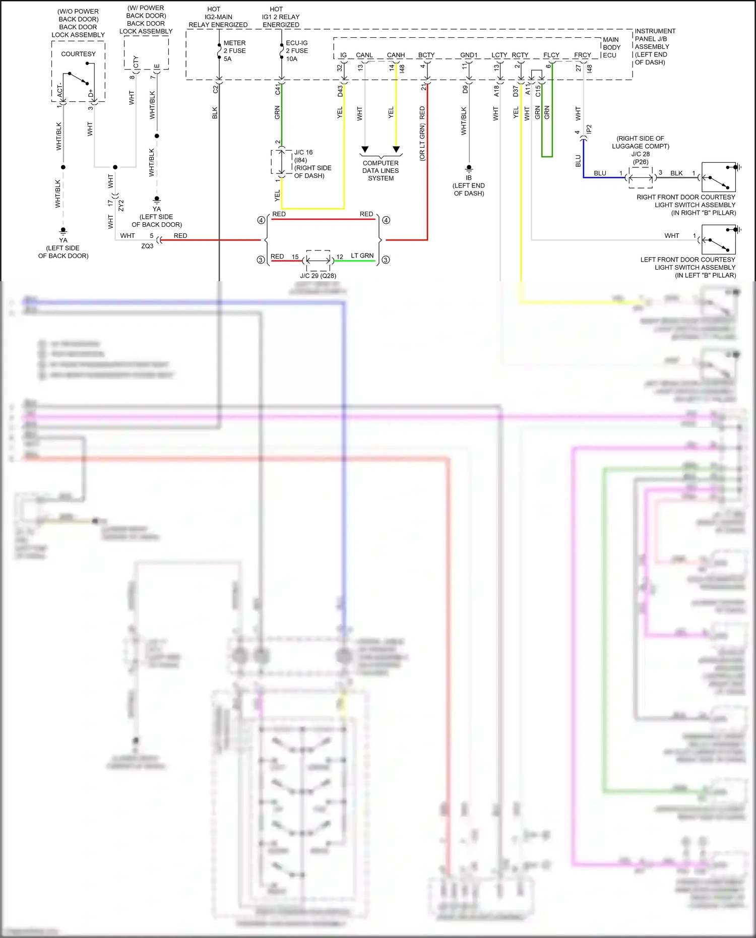 Lexus NX Z10 facelift (2017-2021) computer data lines system wiring diagram  (56 of 142)
