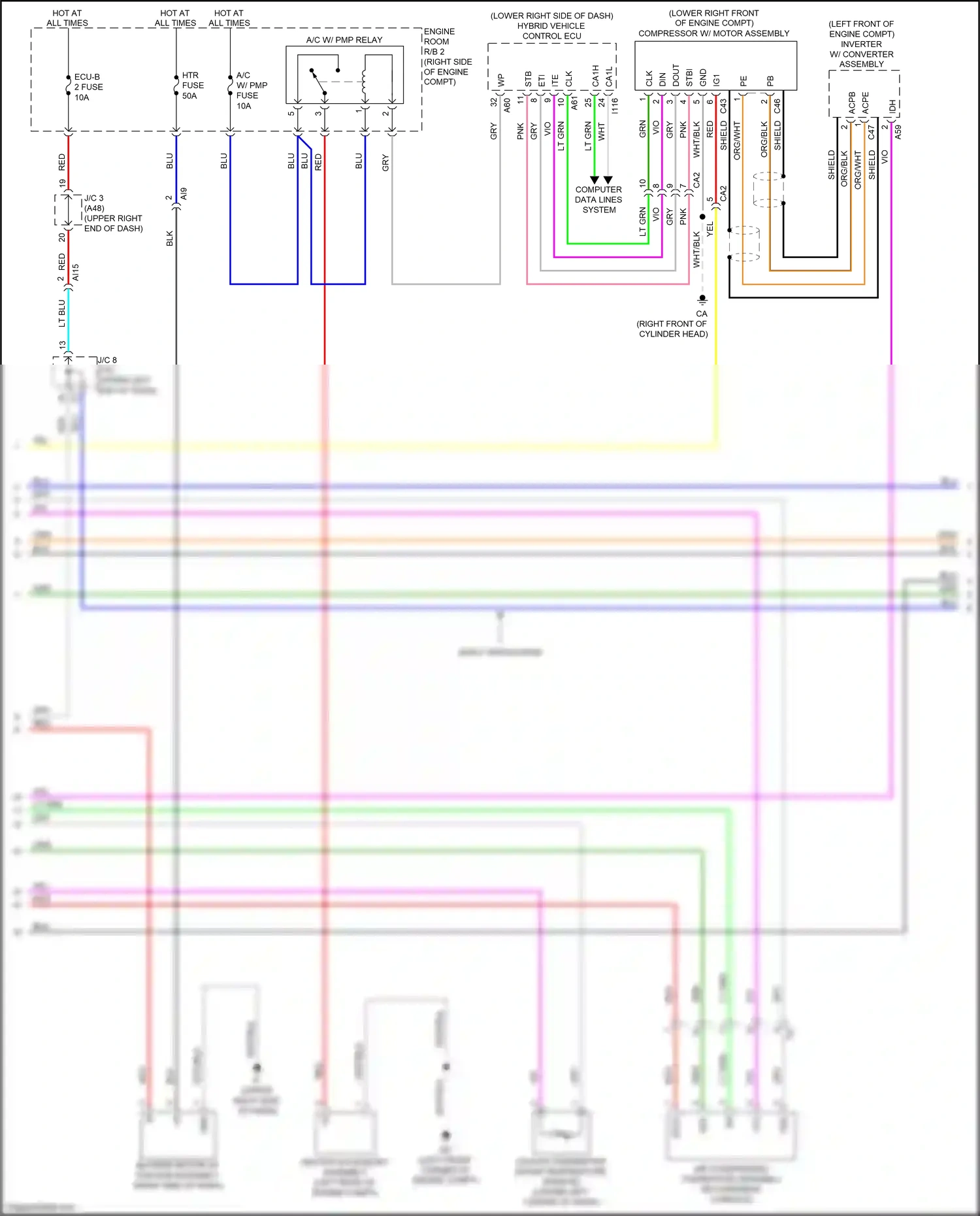 Lexus NX Z10 facelift (2017-2021) computer data lines system wiring diagram  (100 of 142)