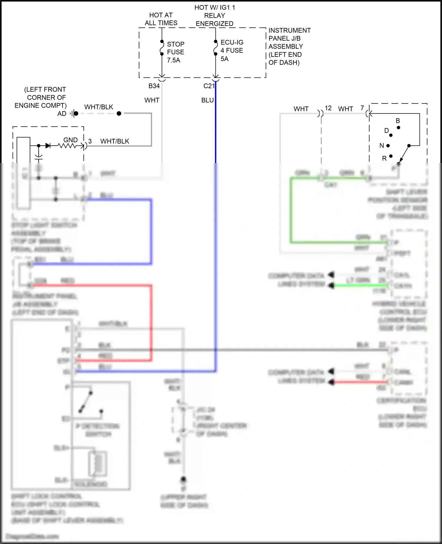 Lexus NX Z10 facelift (2017-2021) computer data lines system wiring diagram  (9 of 142)