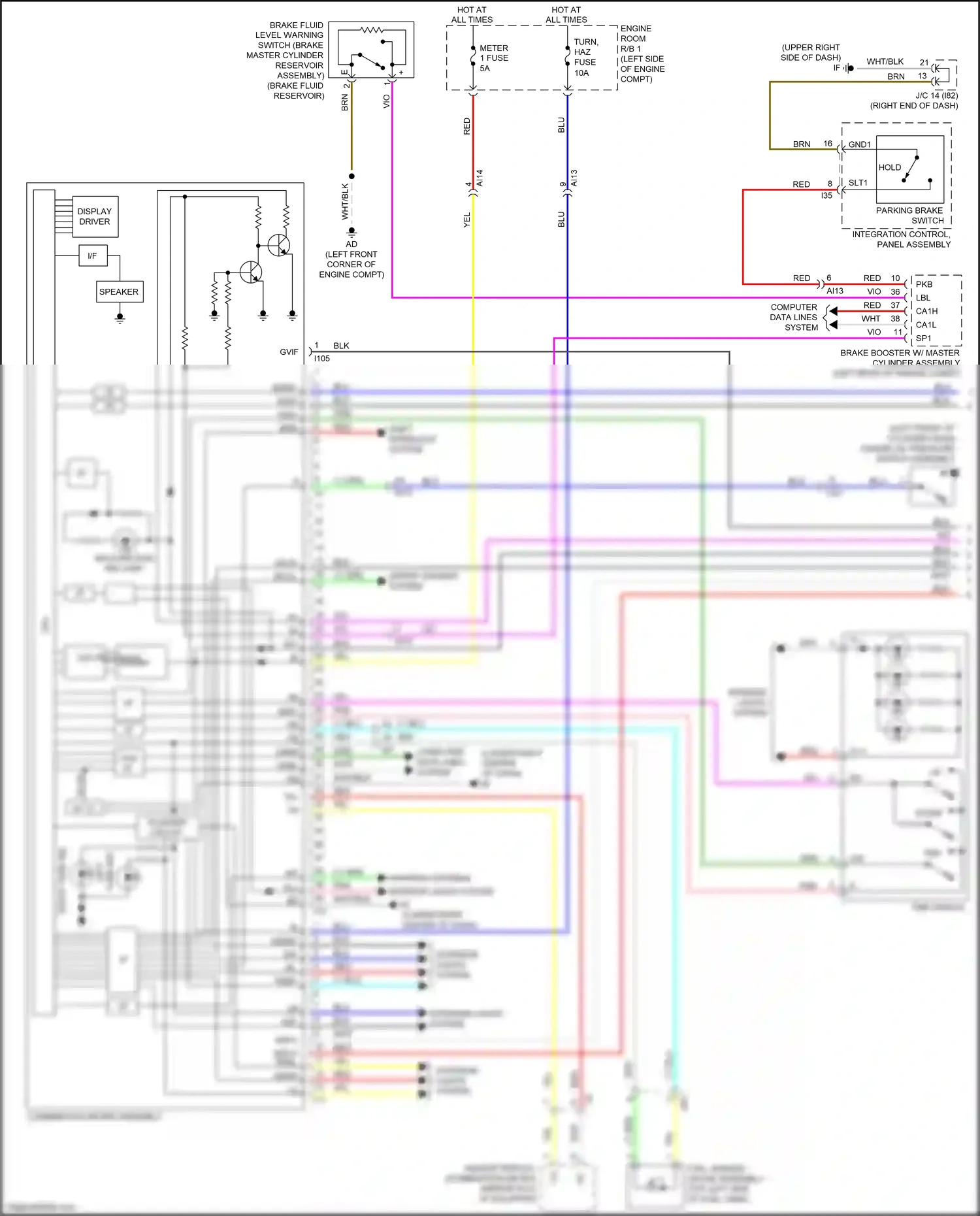 Lexus NX Z10 facelift (2017-2021) computer data lines system wiring diagram  (69 of 142)