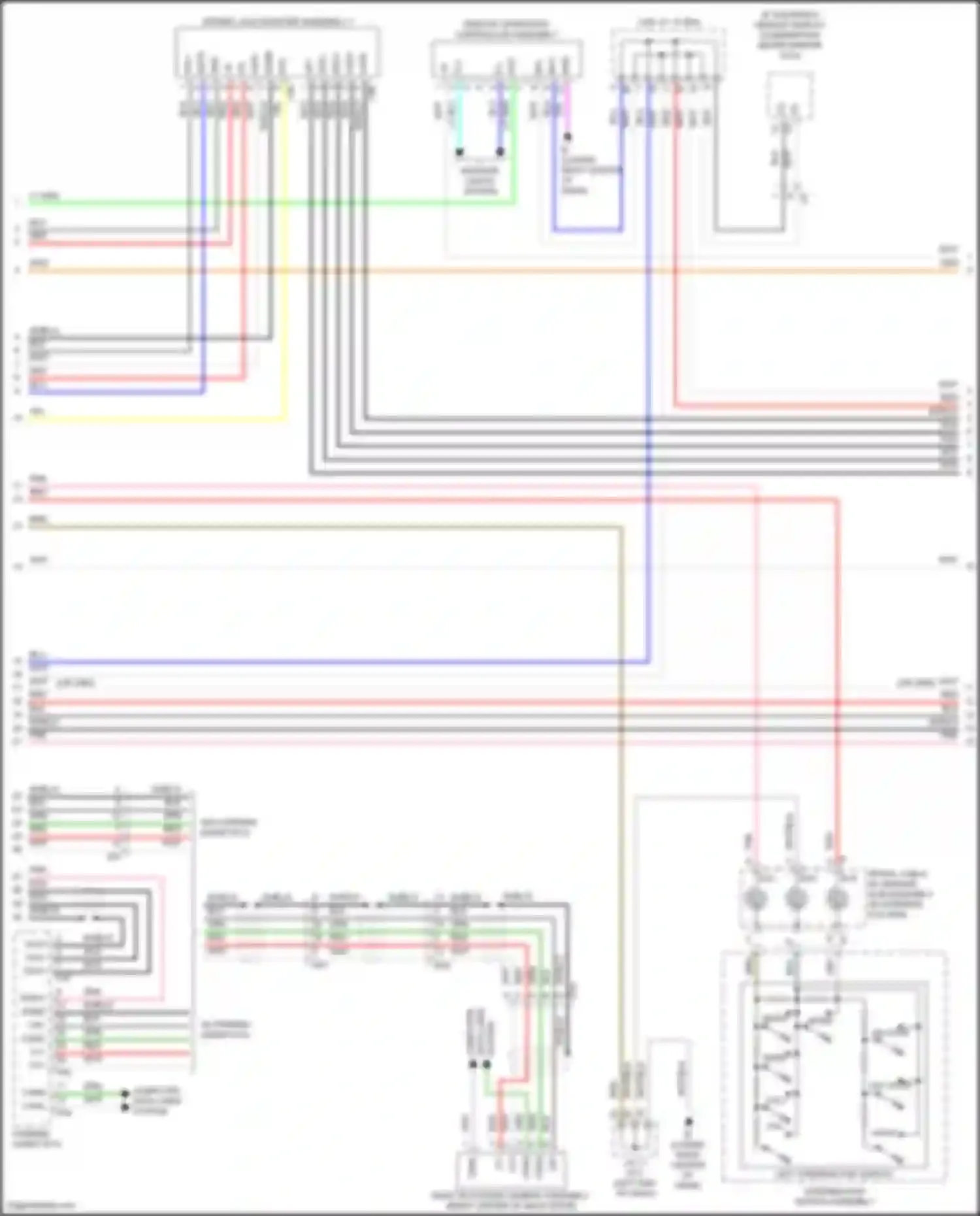 Wiring diagram data lines for Lexus NX Z10 facelift (2017-2021) (1 of 4)
