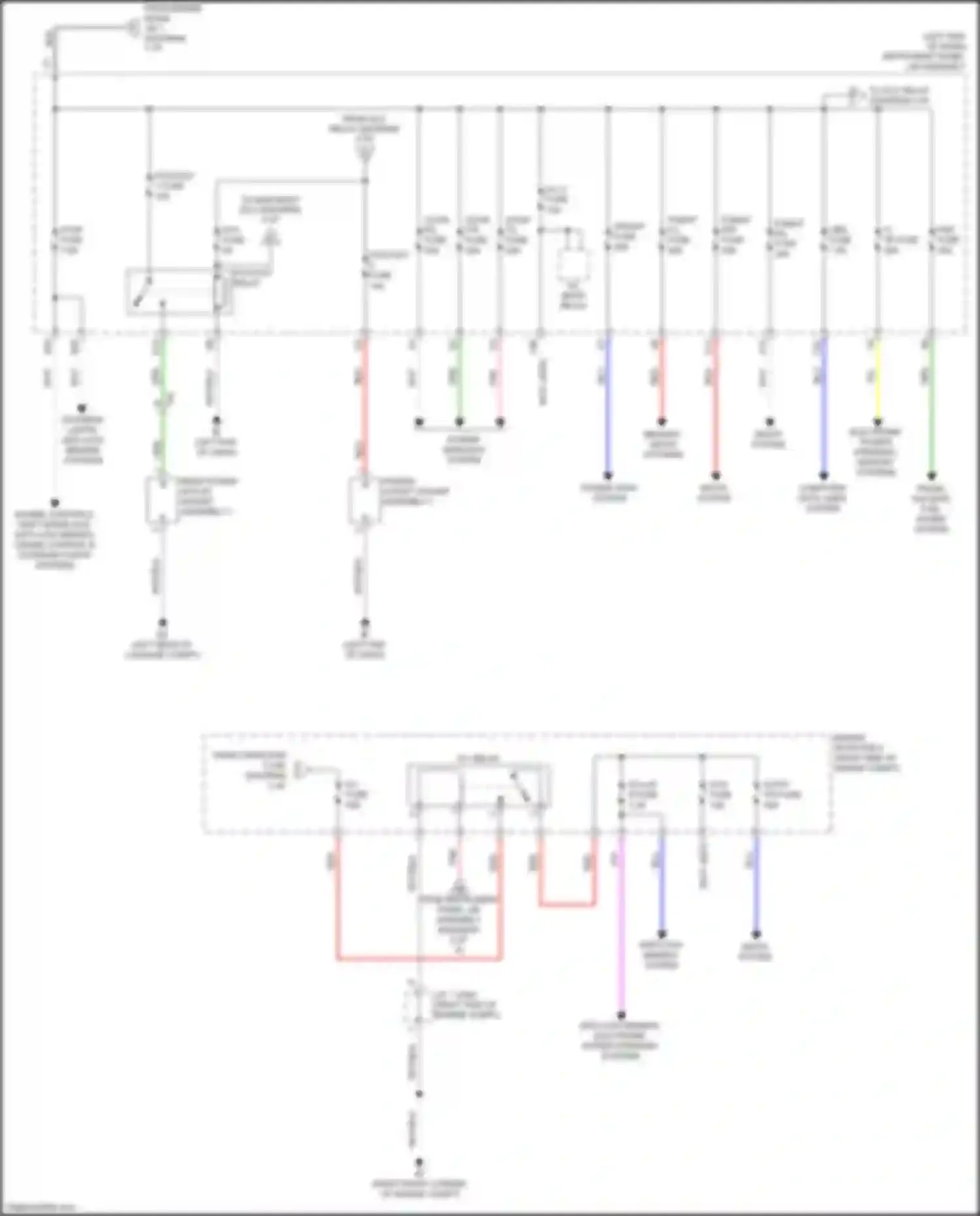Wiring diagram ecu- ig 6 fuse for Lexus NX Z10 facelift (2017-2021) (6 of 6)