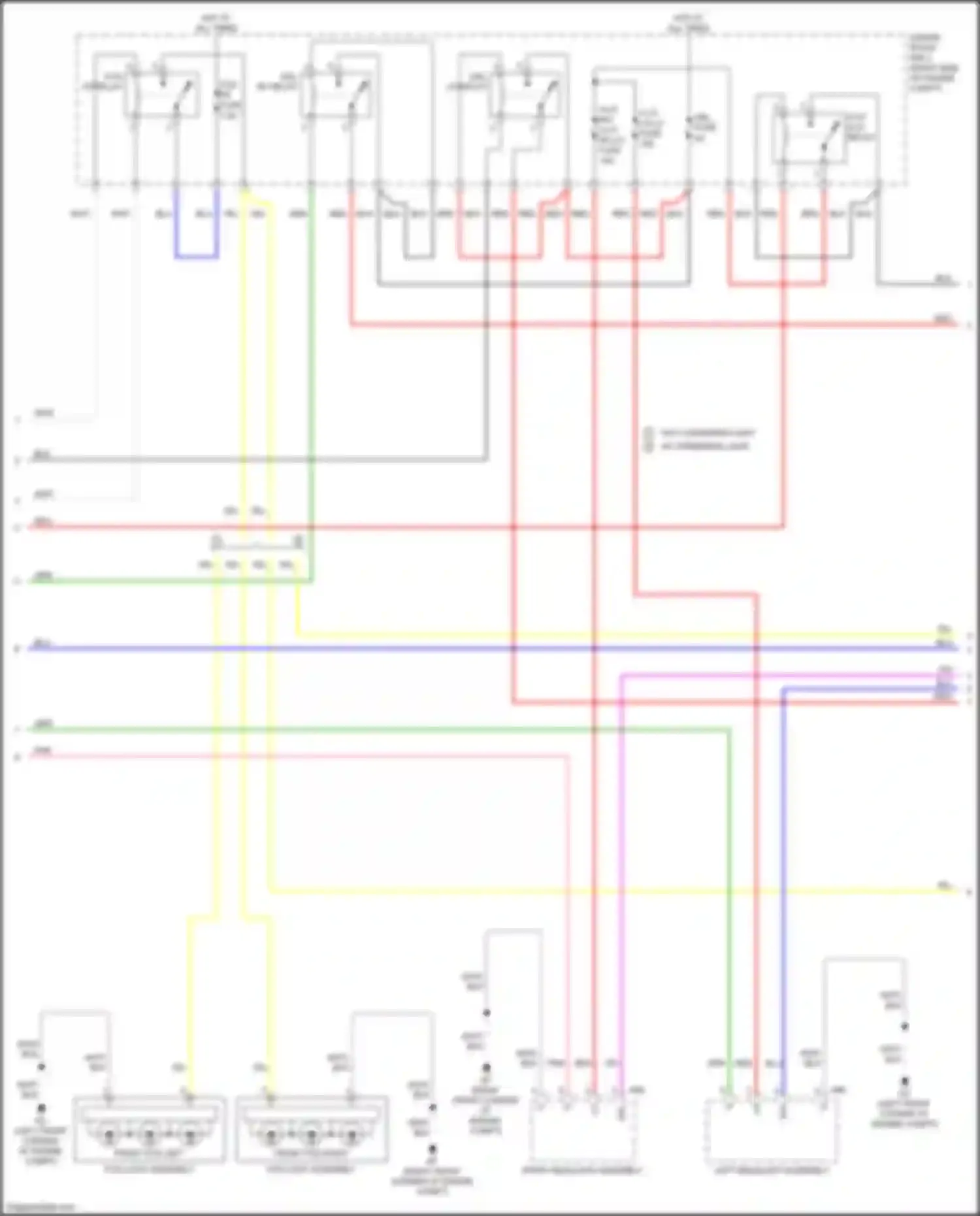 Wiring diagram fog fr fuse for Lexus NX Z10 facelift (2017-2021) (2 of 5)