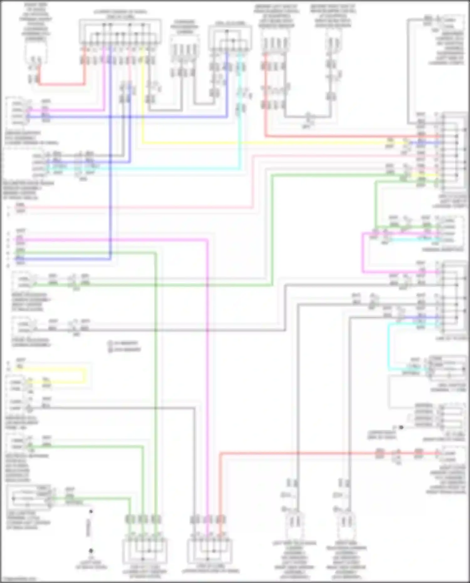 Wiring diagram forward recognition camera for Lexus NX Z10 facelift (2017-2021) (1 of 4)