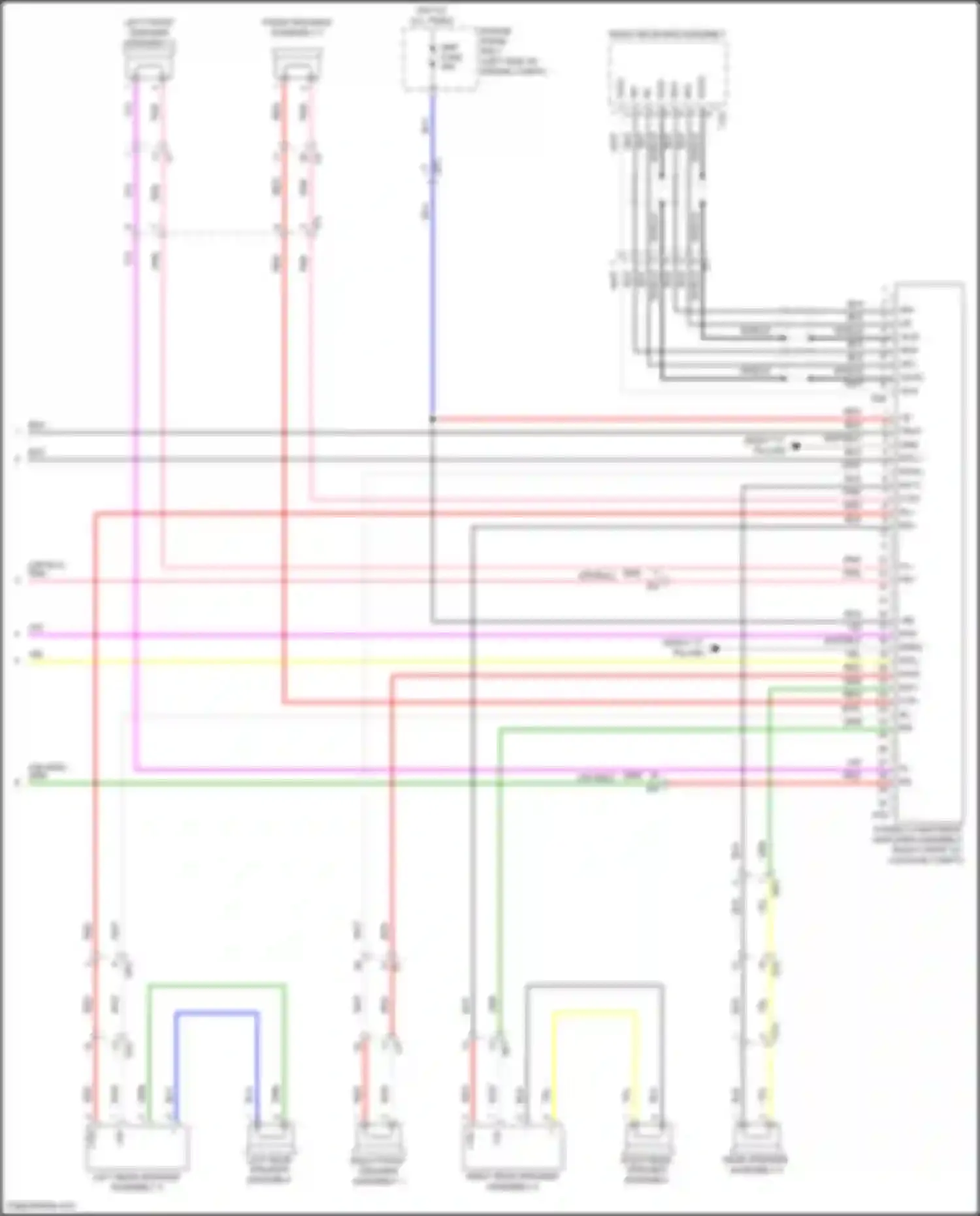 Wiring diagram front speaker assembly 3 for Lexus NX Z10 facelift (2017-2021) (3 of 6)