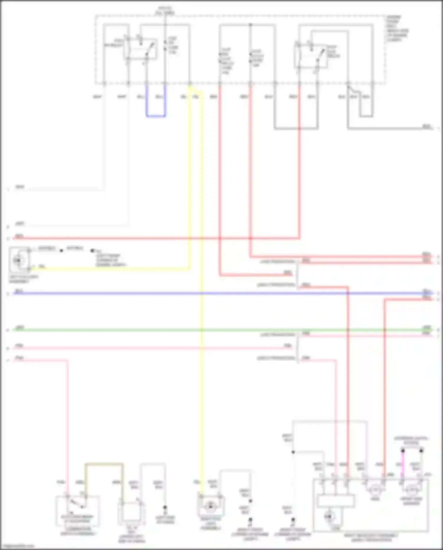 Wiring diagram h-lp lh lo fuse for Lexus NX Z10 facelift (2017-2021) (2 of 2)