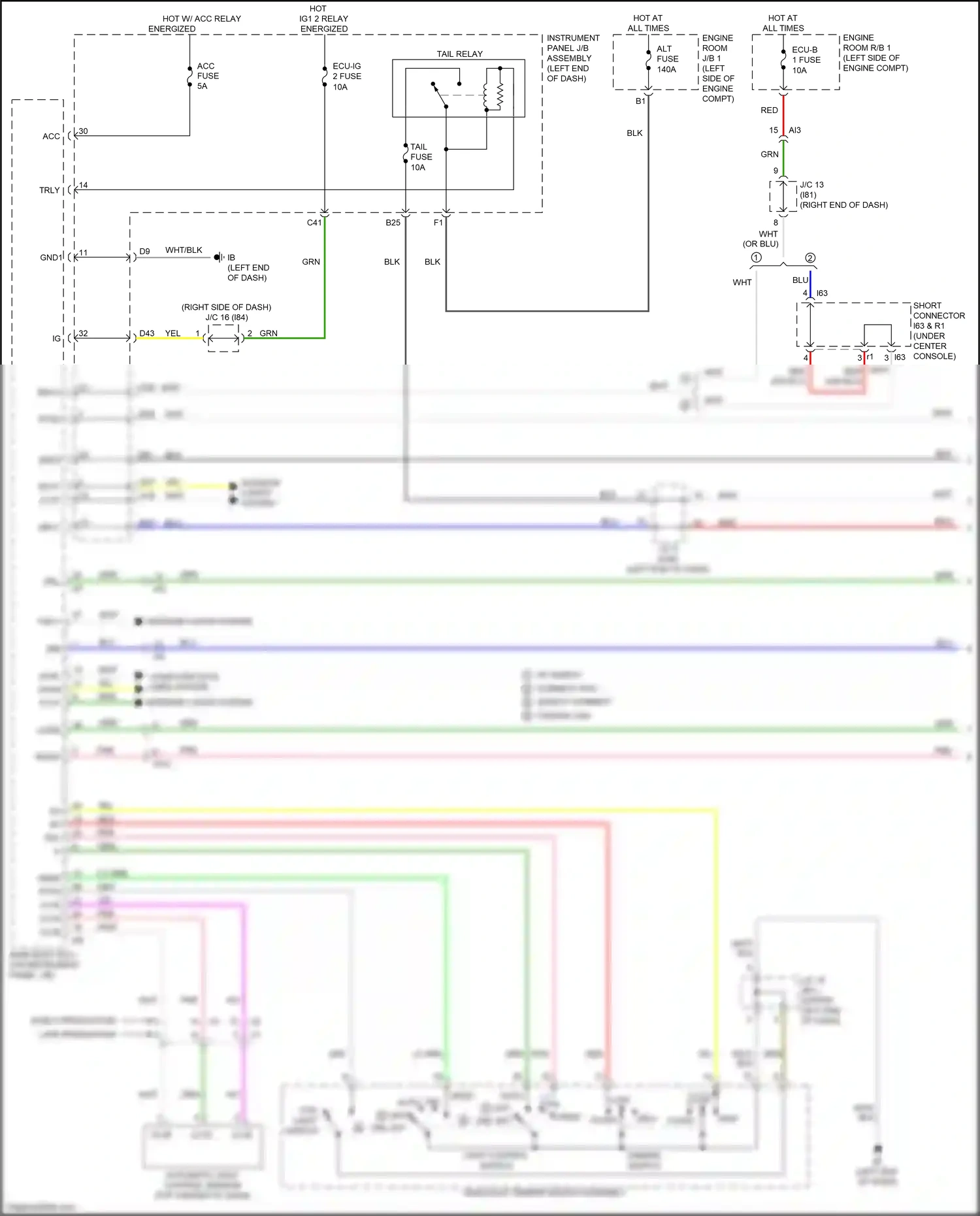 Lexus NX Z10 facelift (2017-2021) headlight dimmer switch assembly wiring diagram  (5 of 10)