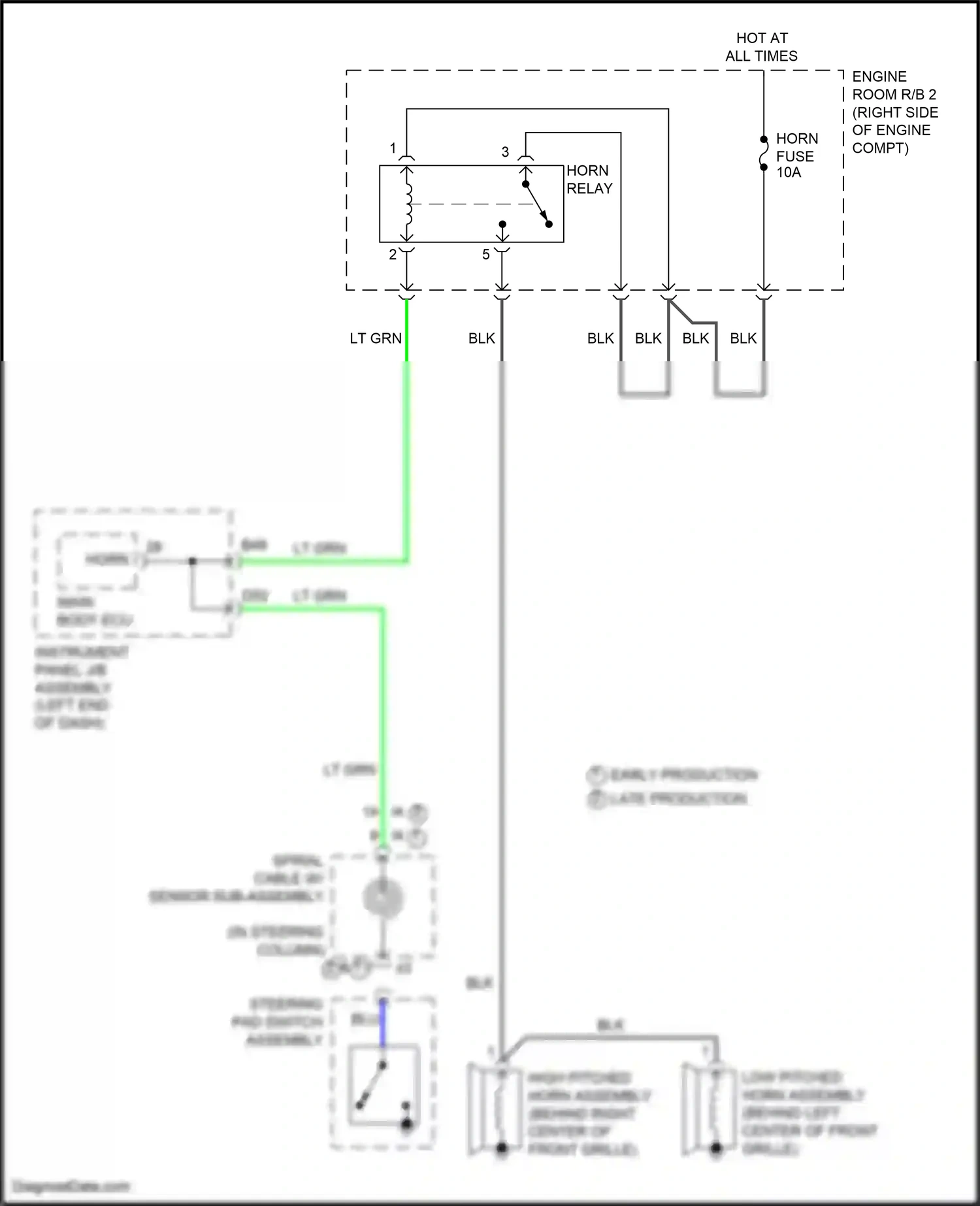Lexus NX Z10 facelift (2017-2021) instrument panel j/b assembly wiring diagram  (79 of 139)