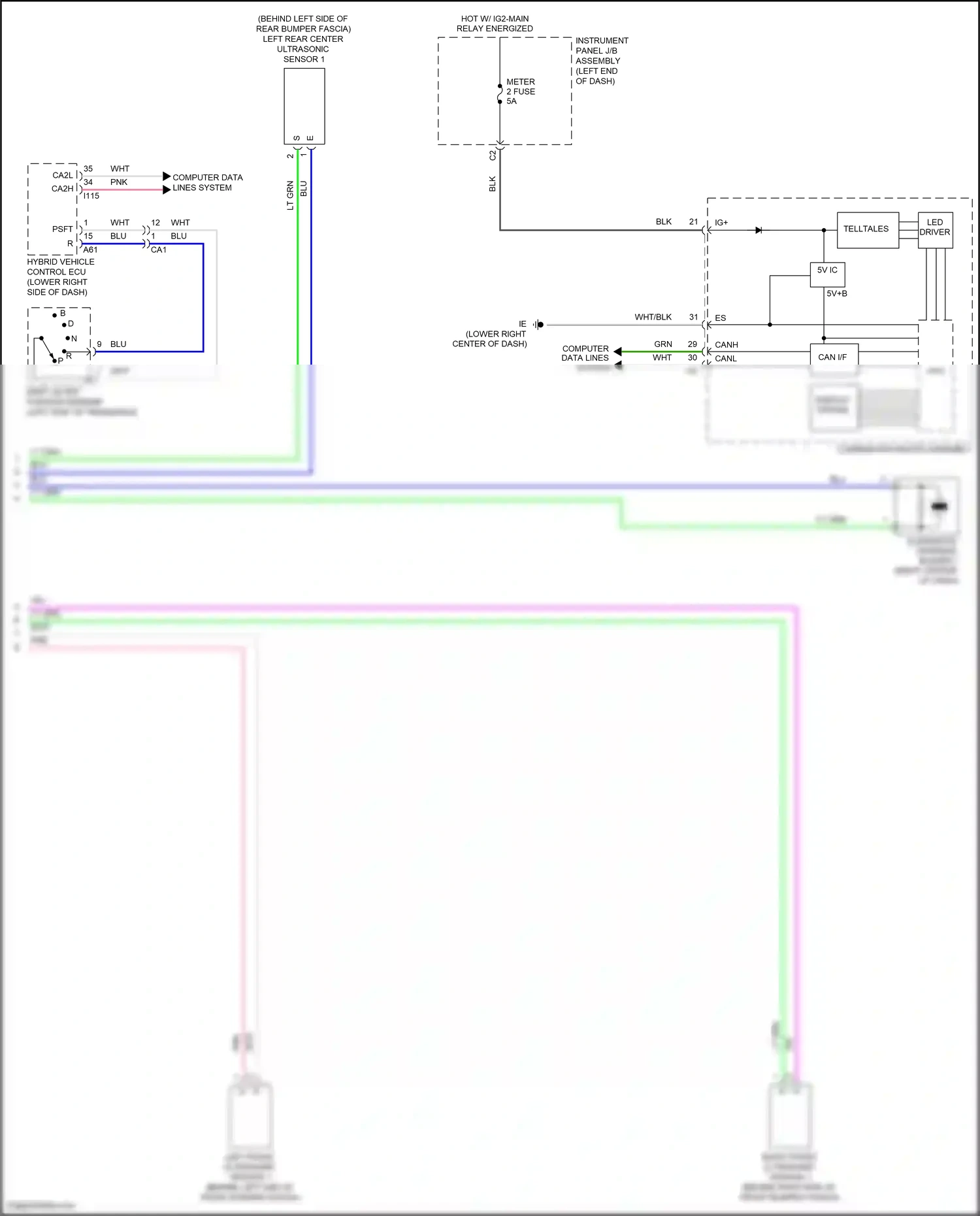 Lexus NX Z10 facelift (2017-2021) instrument panel j/b assembly wiring diagram  (123 of 139)