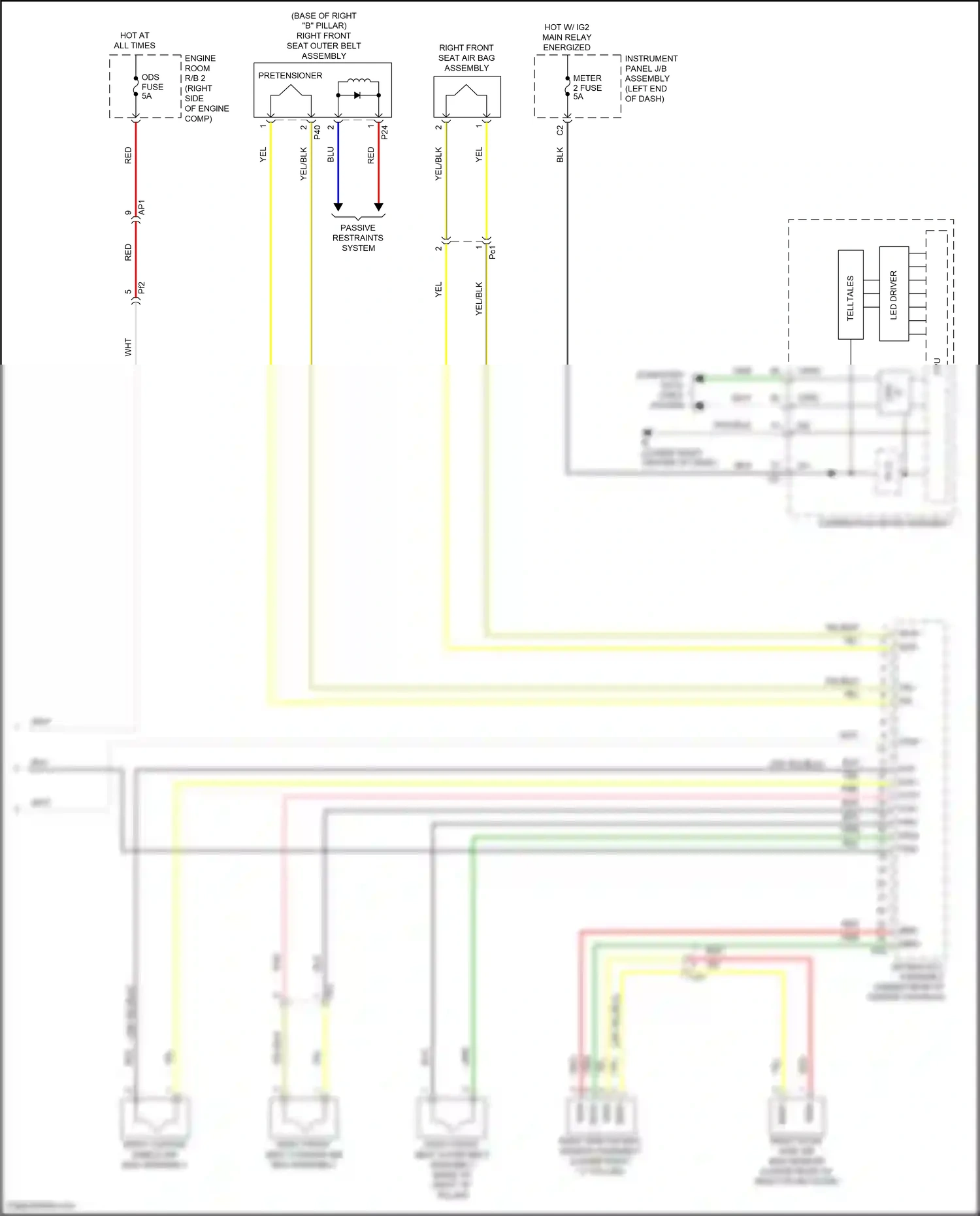 Lexus NX Z10 facelift (2017-2021) instrument panel j/b assembly wiring diagram  (110 of 139)