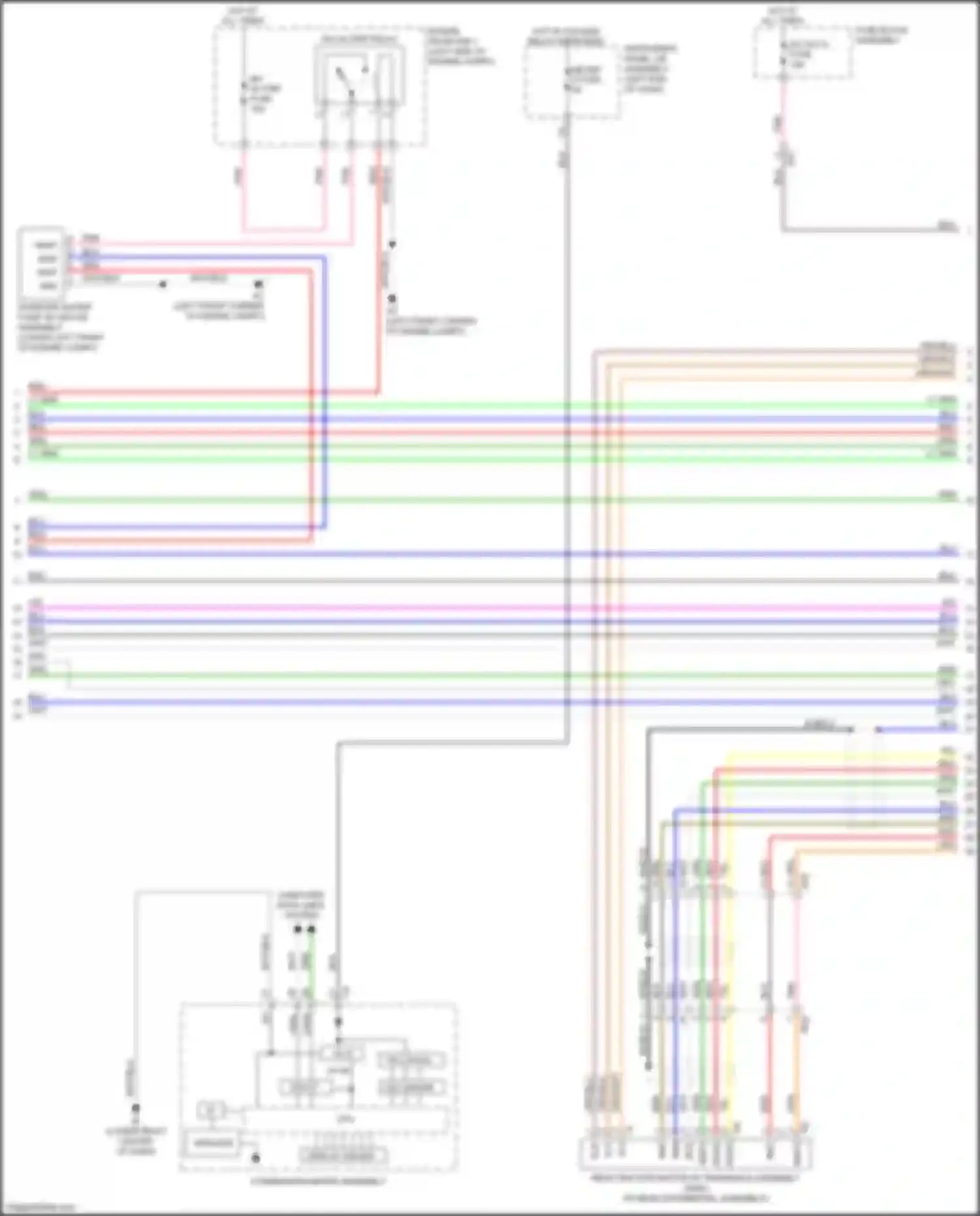 Wiring diagram inv w/ pmp fuse for Lexus NX Z10 facelift (2017-2021) (2 of 2)