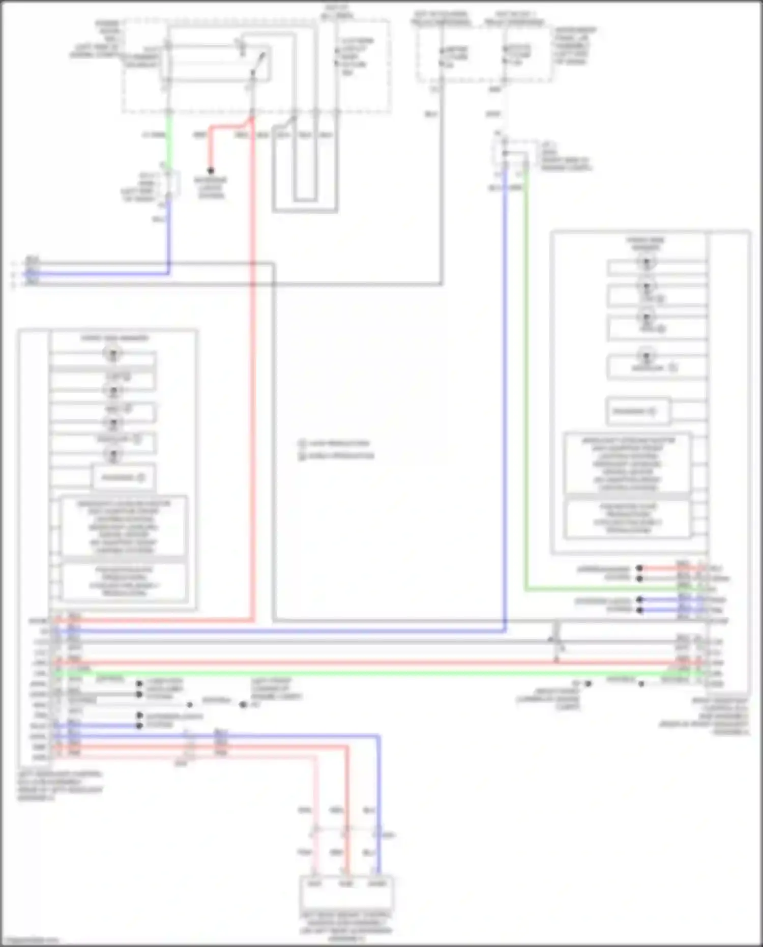 Wiring diagram late production early production for Lexus NX Z10 facelift (2017-2021) (4 of 7)
