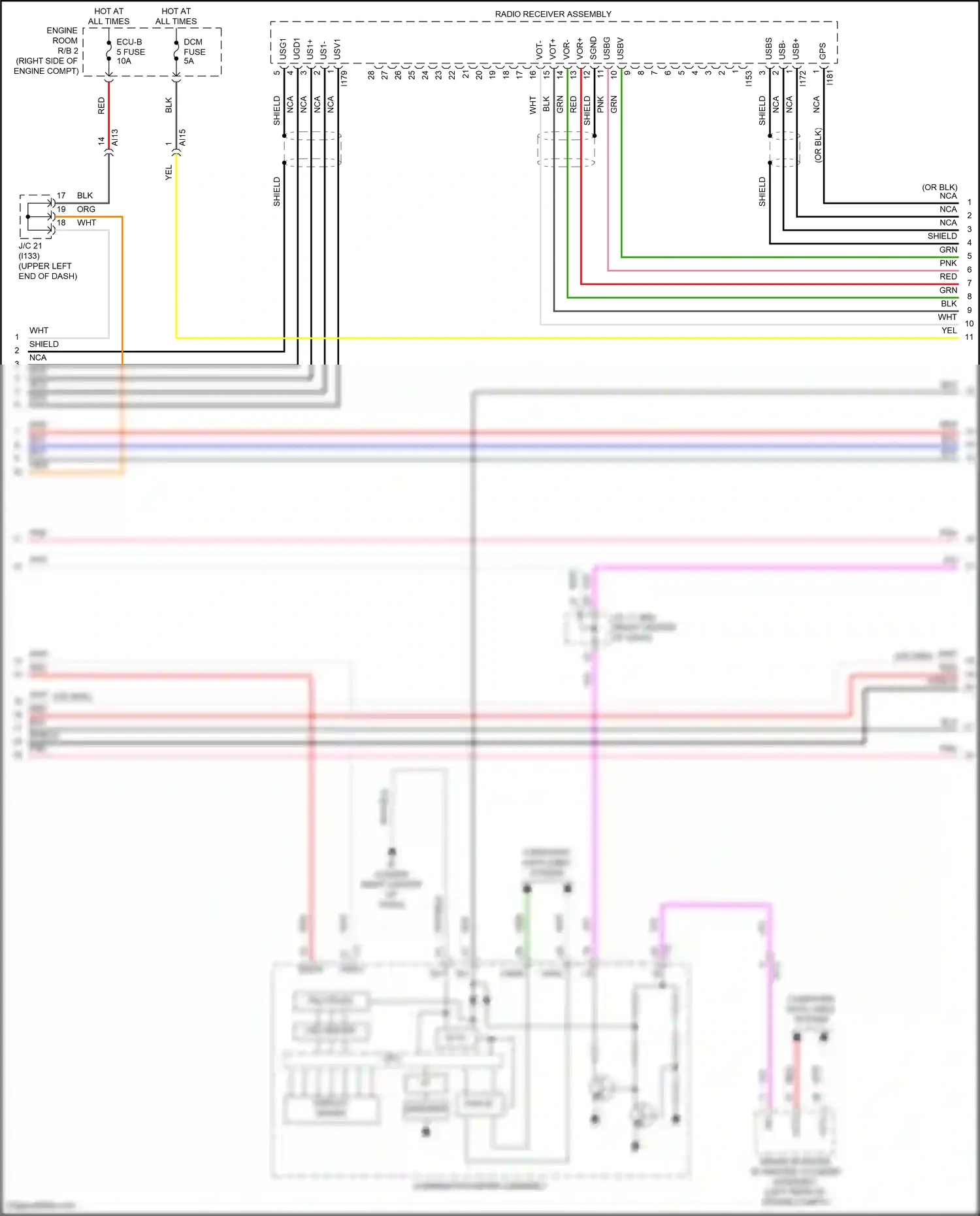 Lexus NX Z10 facelift (2017-2021) led driver wiring diagram  (19 of 30)