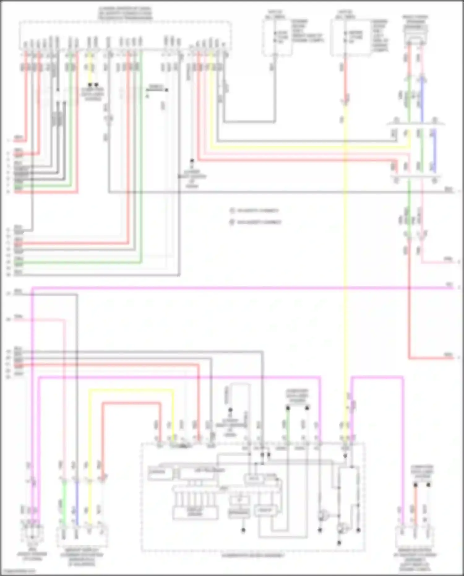 Wiring diagram led telltales driver for Lexus NX Z10 facelift (2017-2021) (3 of 4)