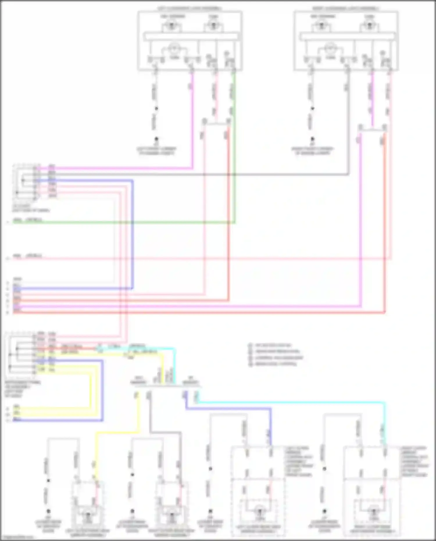 Wiring diagram left clearance light assembly for Lexus NX Z10 facelift (2017-2021) (1 of 3)