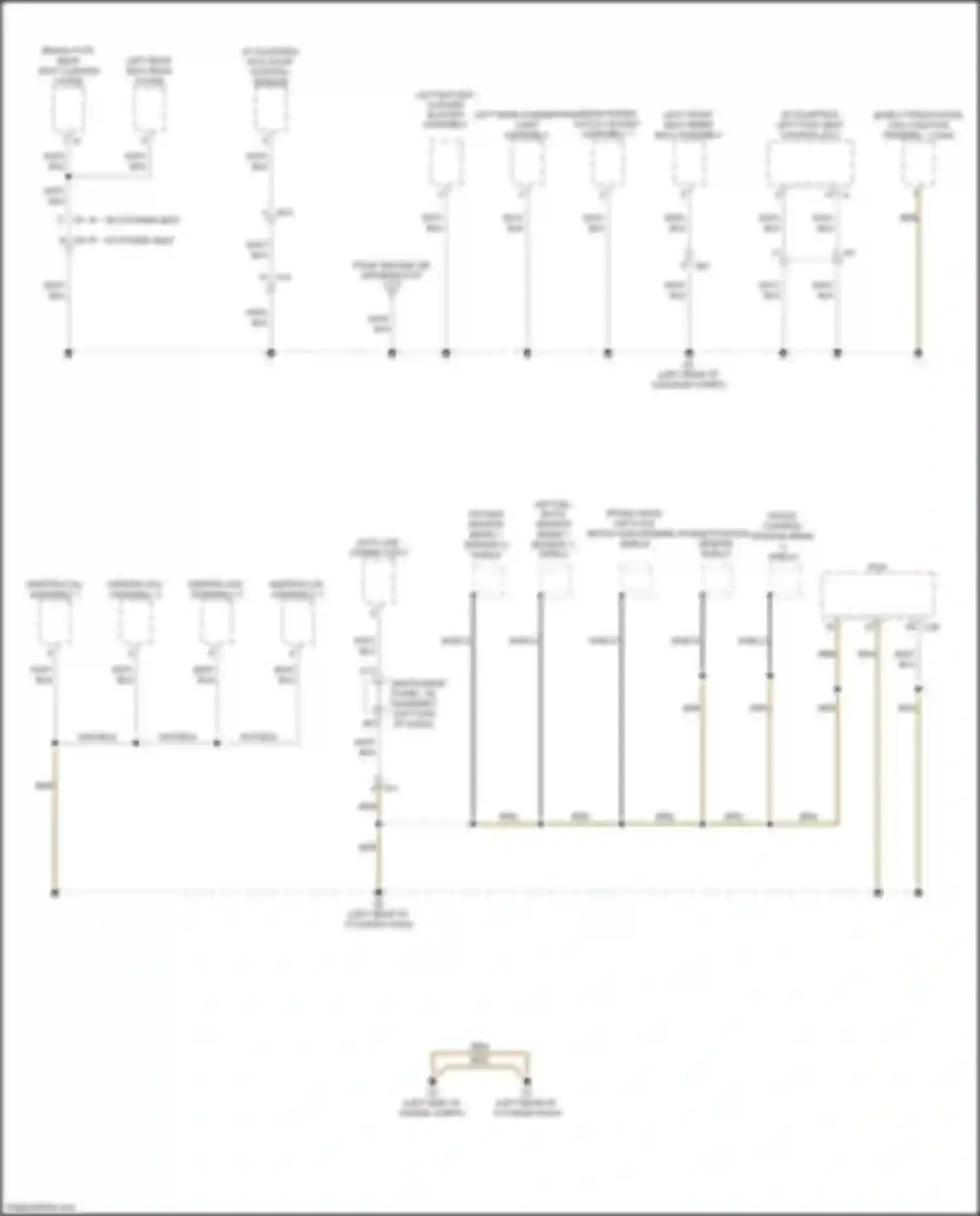 Wiring diagram left front seat inner belt assembly for Lexus NX Z10 facelift (2017-2021) (1 of 4)