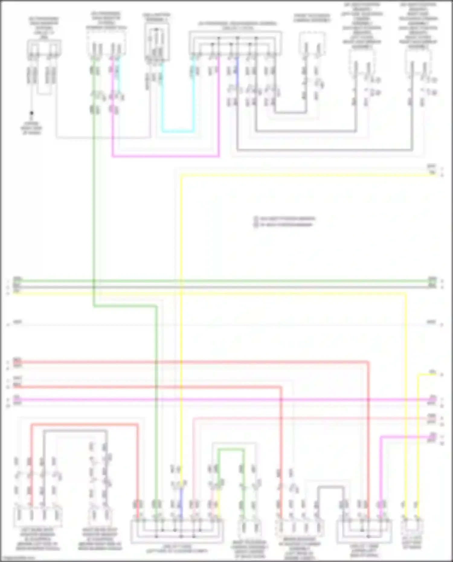 Wiring diagram left outer rear view mirror assembly for Lexus NX Z10 facelift (2017-2021) (1 of 7)