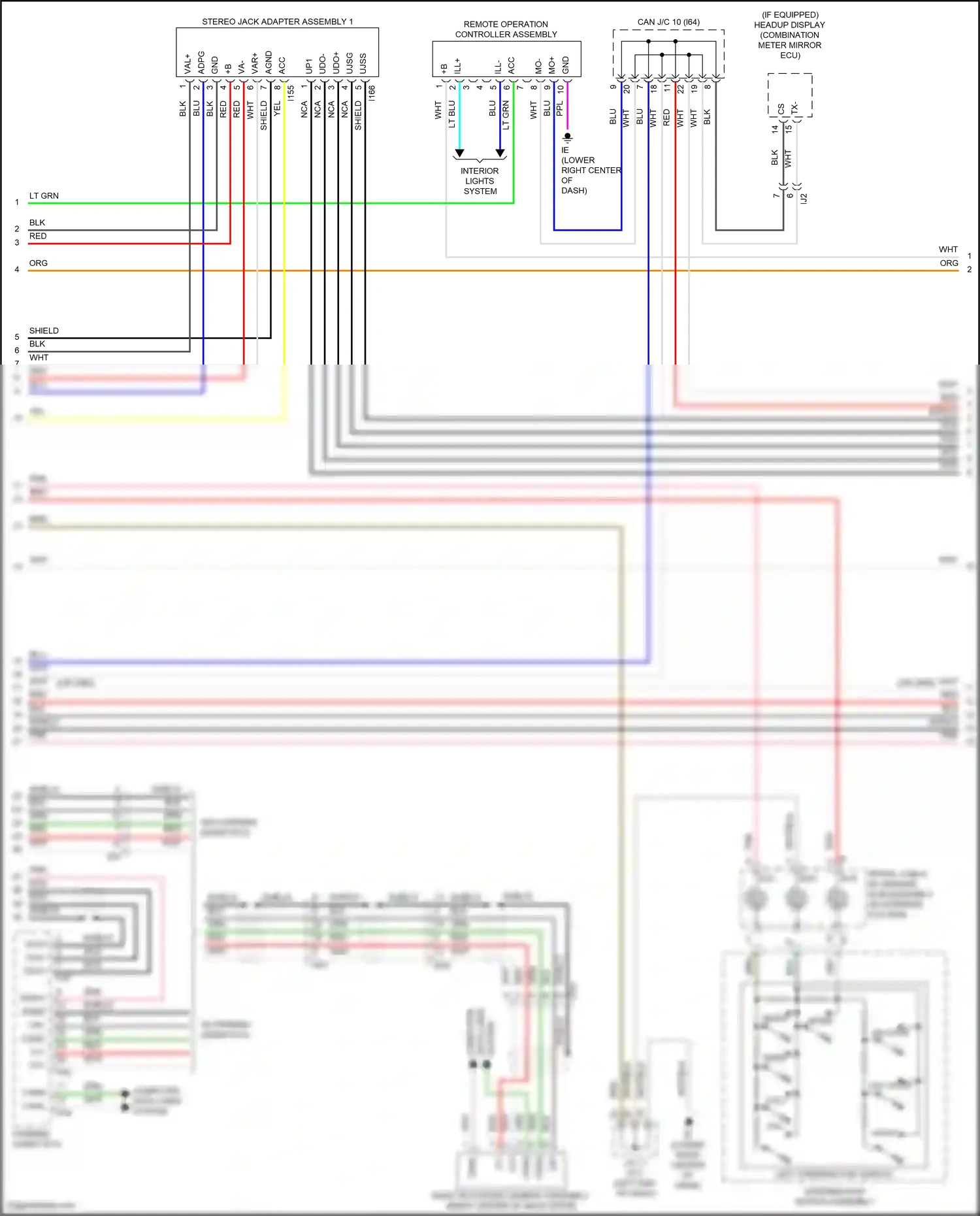 Lexus NX Z10 facelift (2017-2021) left steering pad switch wiring diagram  (3 of 9)