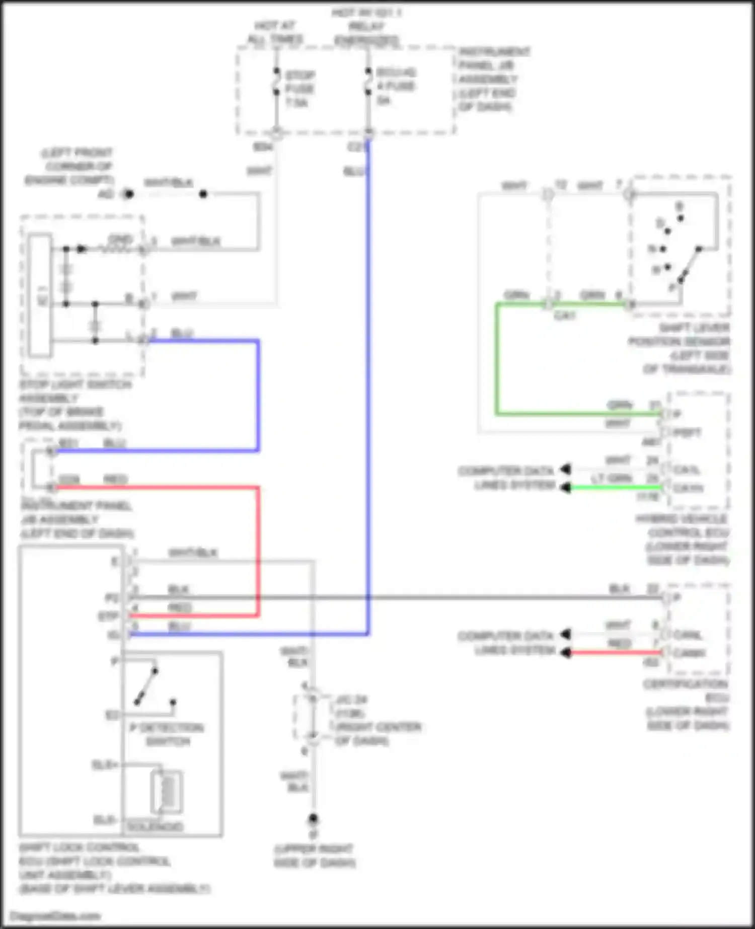 Wiring diagram lt grn for Lexus NX Z10 facelift (2017-2021) (9 of 157)